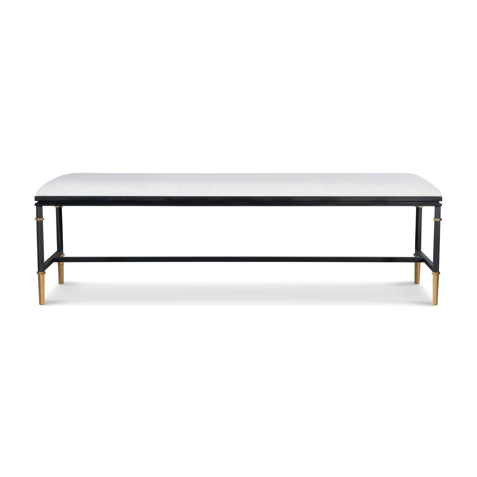 Century Furniture Monterey Upholstered/Metal Bench - Image 2