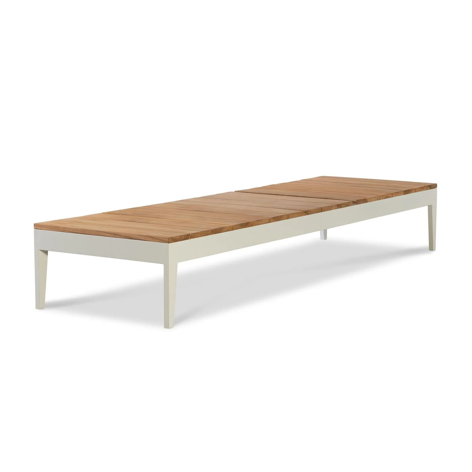 Century Furniture Outdoor Complements Poolside Metal/Teak Reclining Chaise Long - Image 3