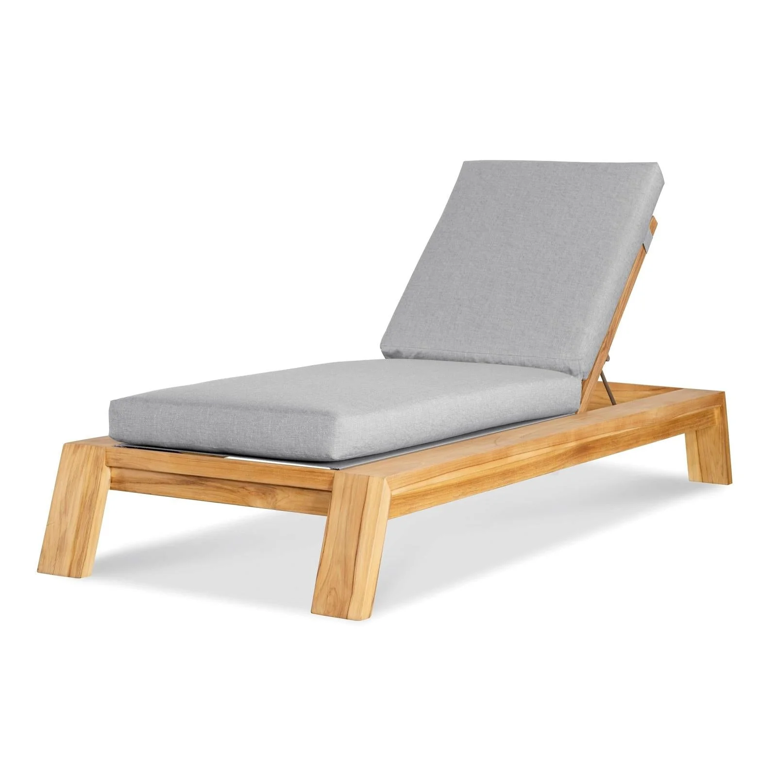 Century Furniture Outdoor Complements Poolside Teak Reclining Chaise Lounge I - Image 3