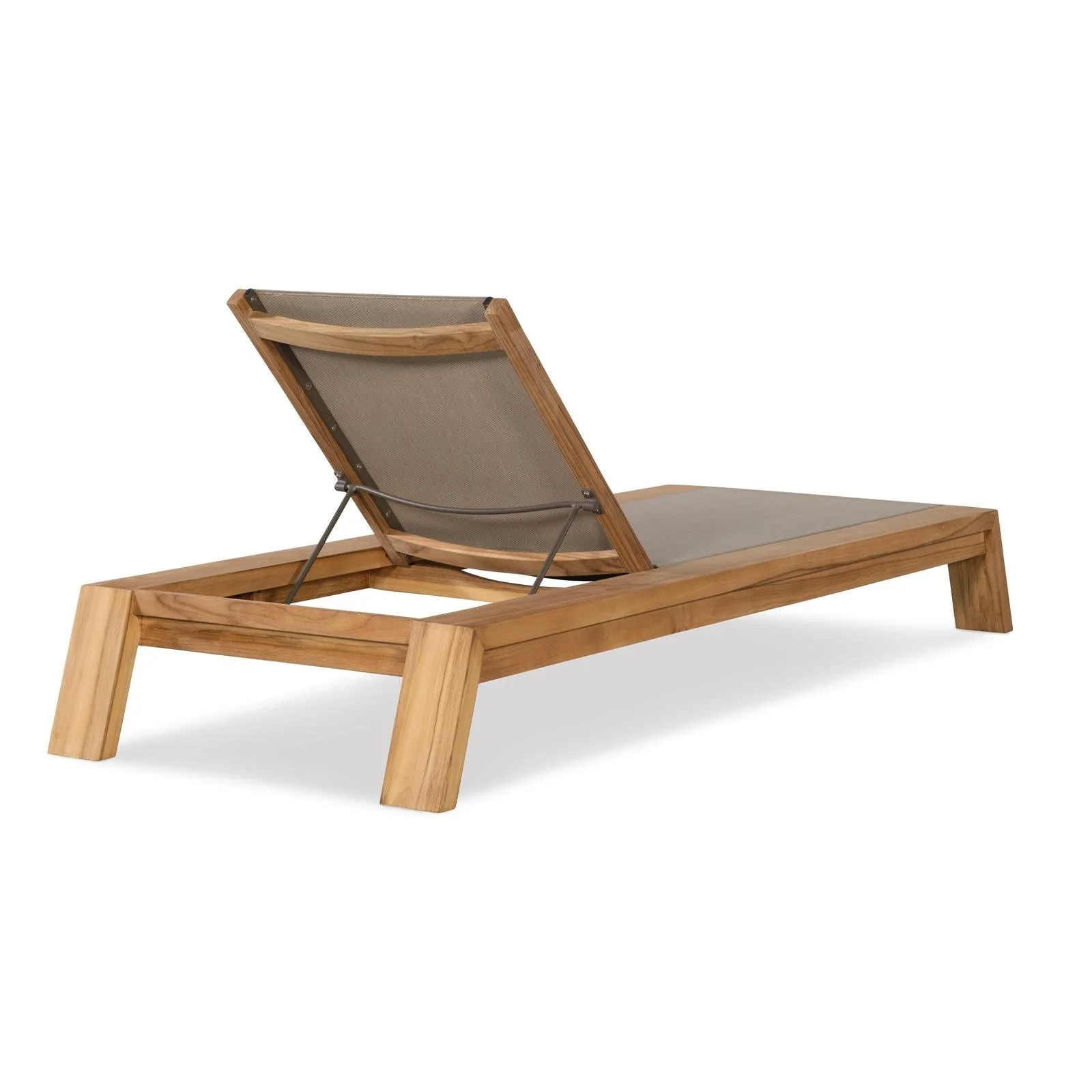 Century Furniture Outdoor Complements Poolside Teak Reclining Chaise Lounge I - Image 5