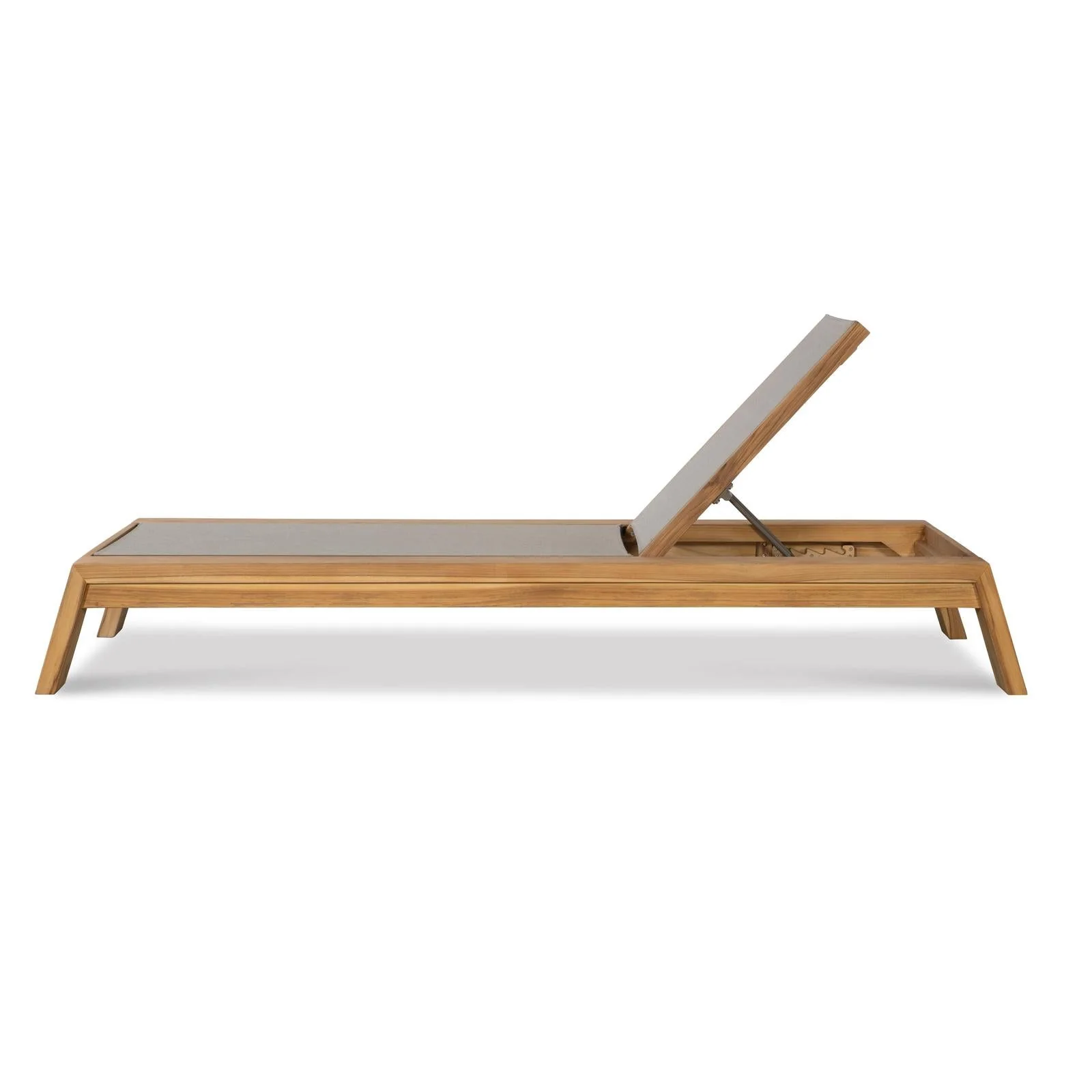 Century Furniture Outdoor Complements Poolside Teak Reclining Chaise Lounge I - Image 6