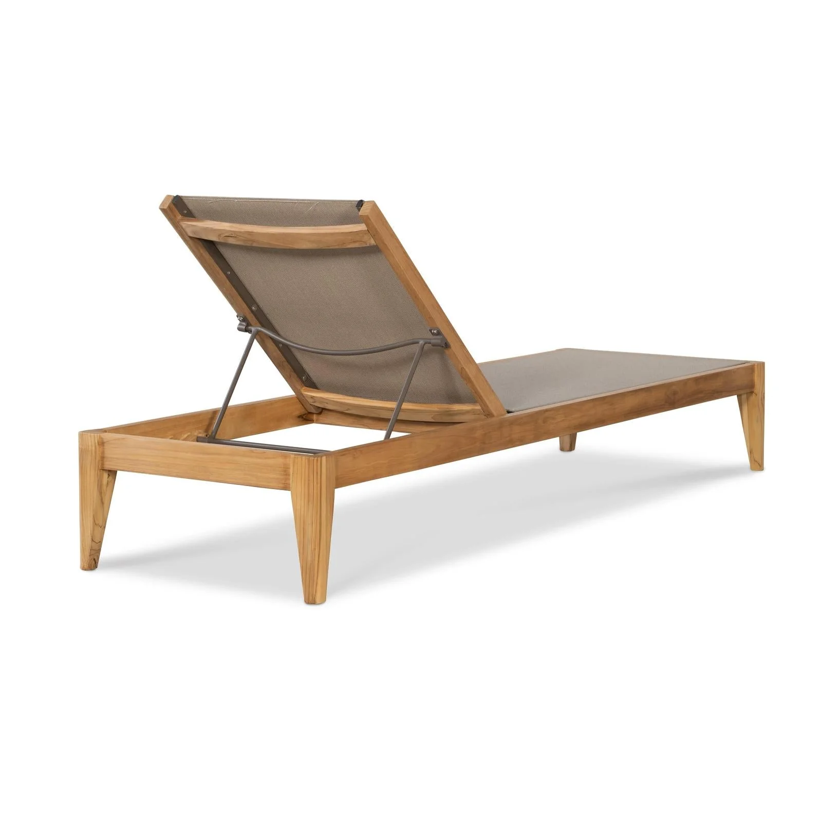 Century Furniture Outdoor Complements Poolside Teak Reclining Chaise Lounge II - Image 5