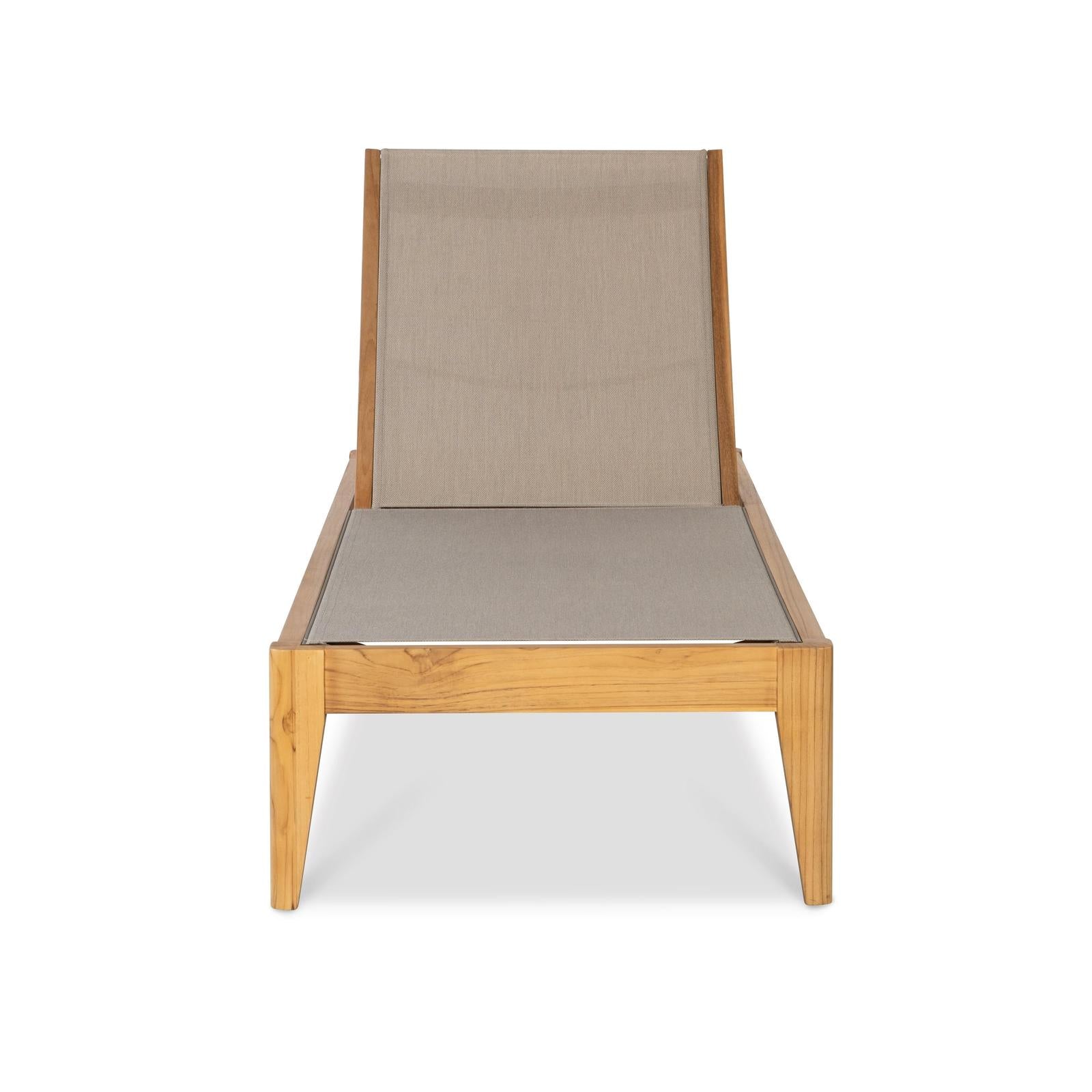 Century Furniture Outdoor Complements Poolside Teak Reclining Chaise Lounge II - Image 7