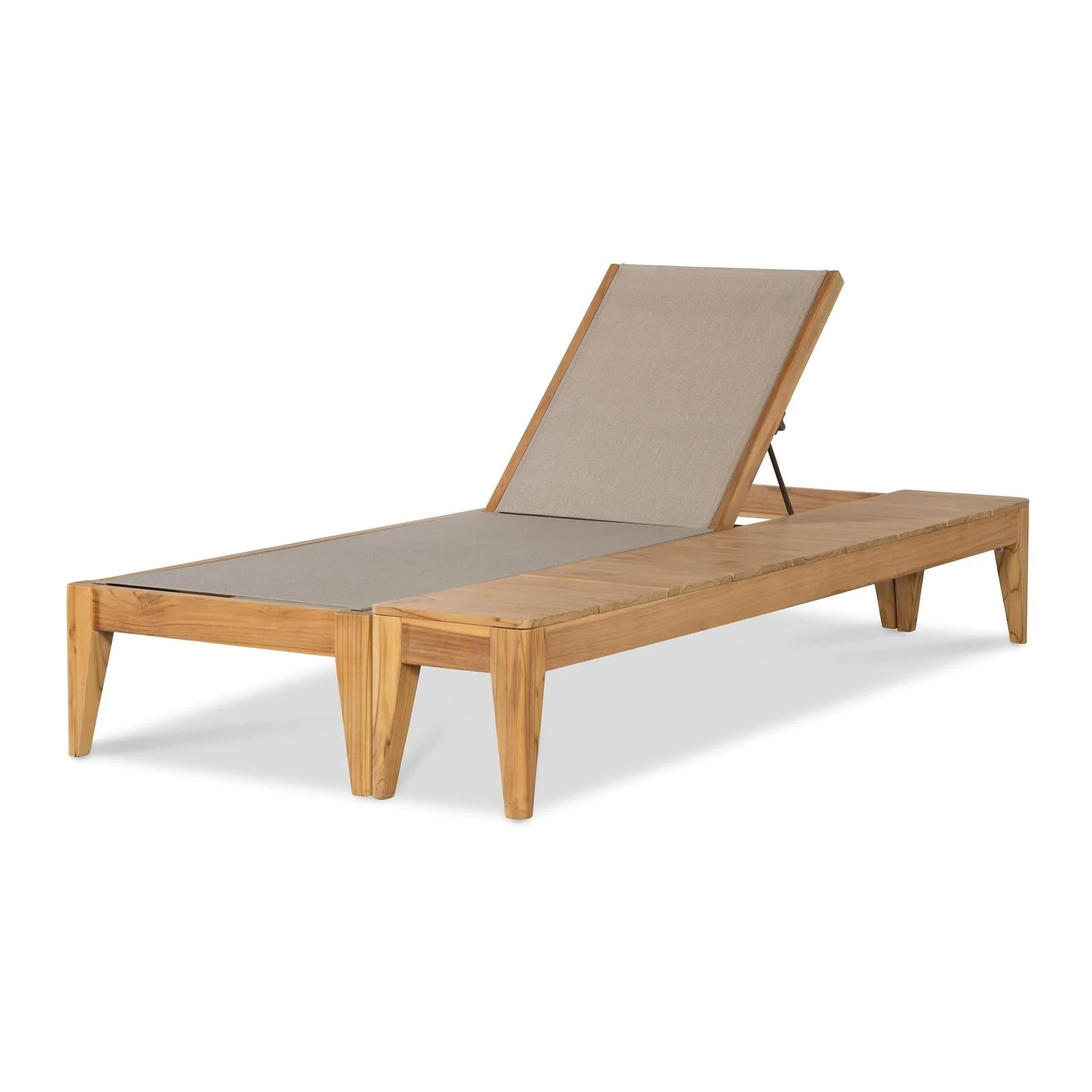 Century Furniture Outdoor Complements Poolside Teak Reclining Chaise Lounge II - Image 8