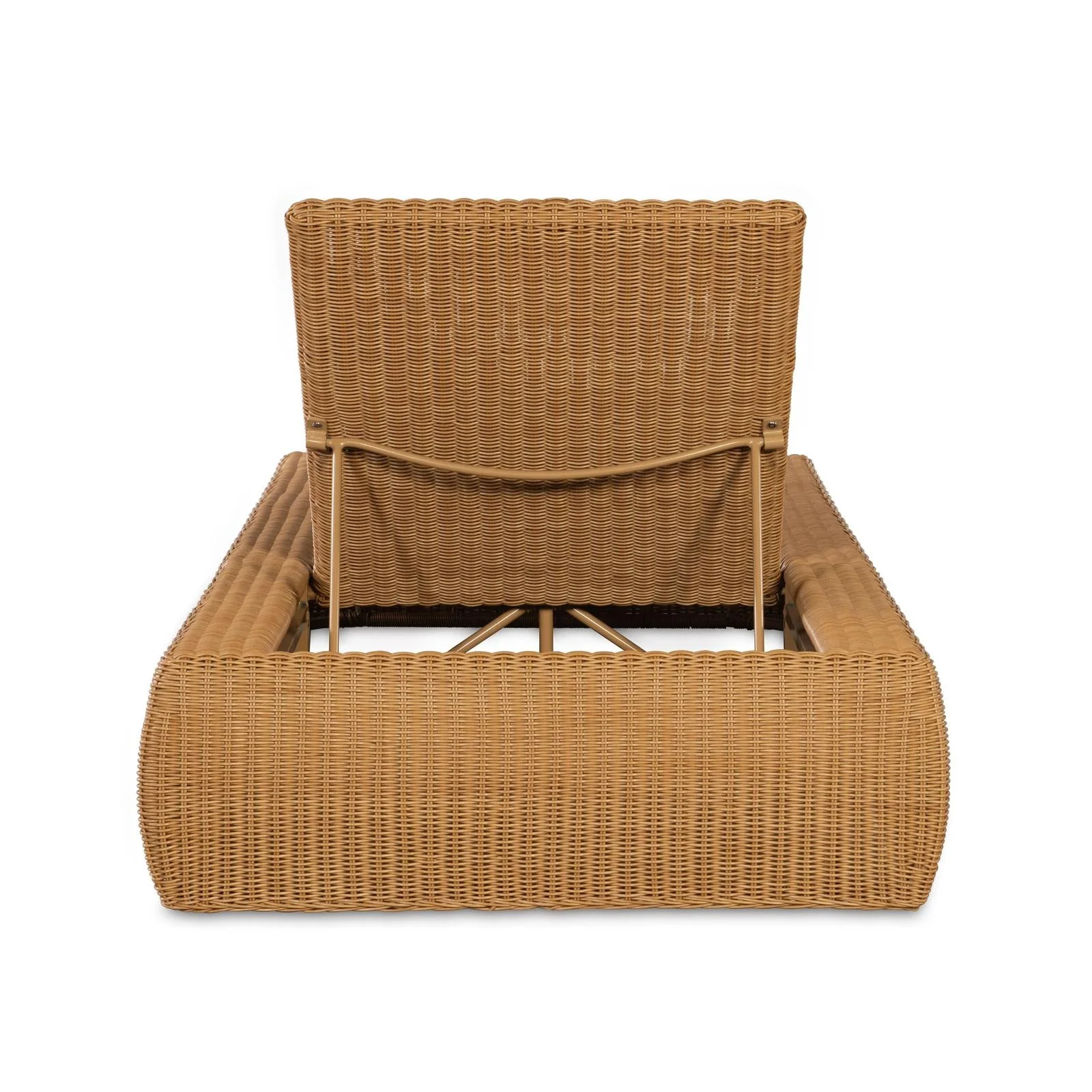 Century Furniture Outdoor Complements Poolside Wicker Reclining Chaise Lounge - Image 5