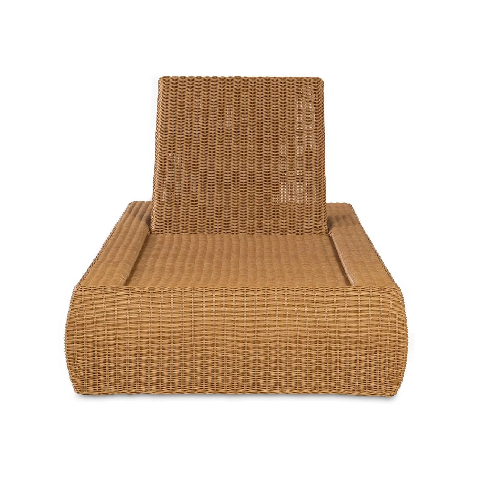 Century Furniture Outdoor Complements Poolside Wicker Reclining Chaise Lounge - Image 6