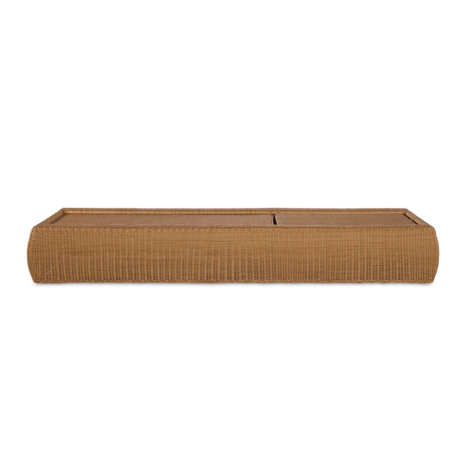 Century Furniture Outdoor Complements Poolside Wicker Reclining Chaise Lounge - Image 8