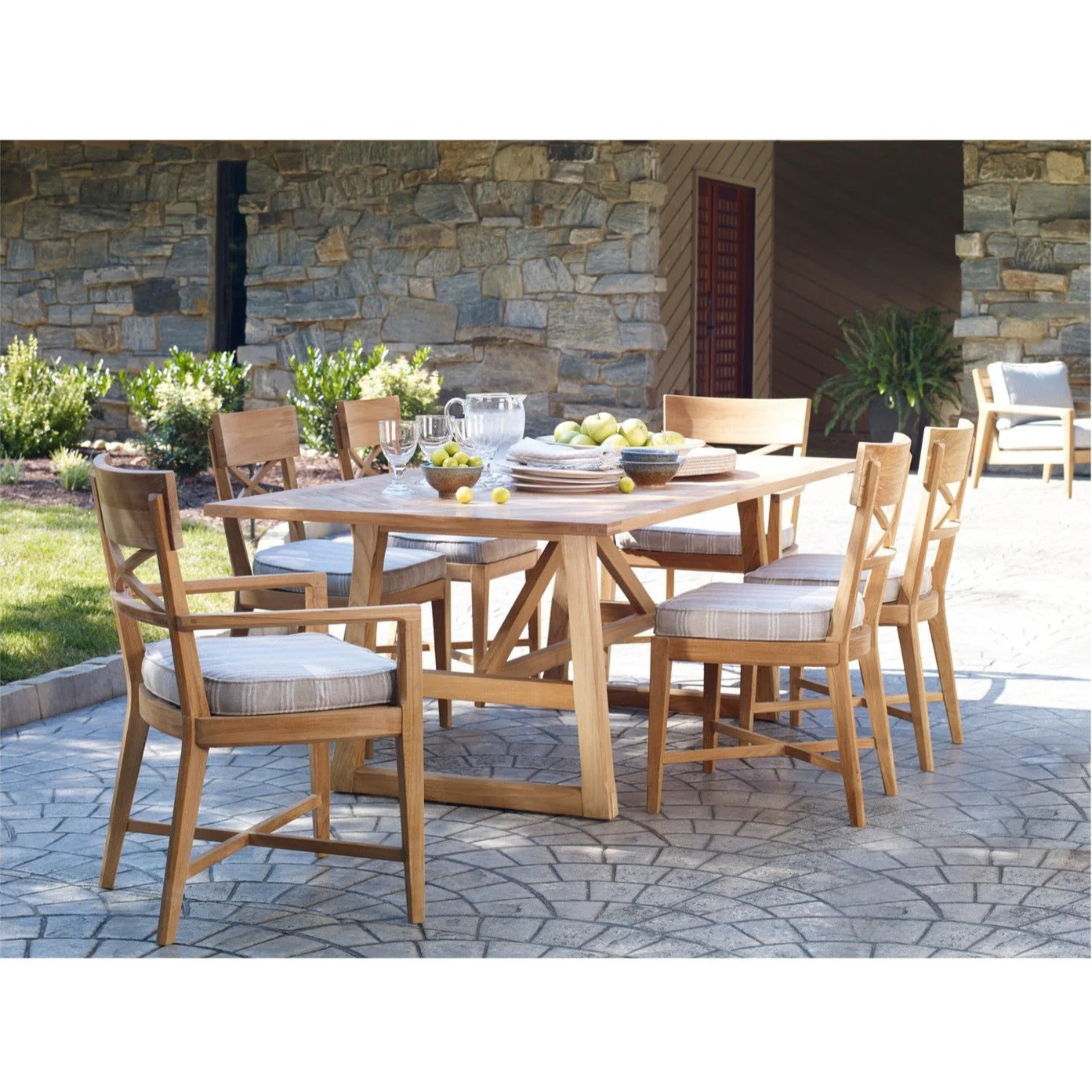 Century Furniture Teak Rectangular Dining Table - Image 3