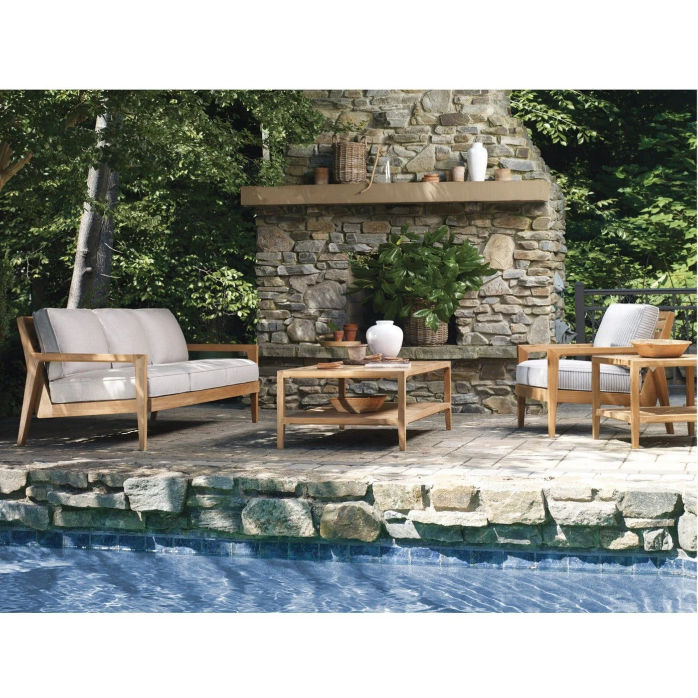 Century Furniture Teak Side Table - Image 2