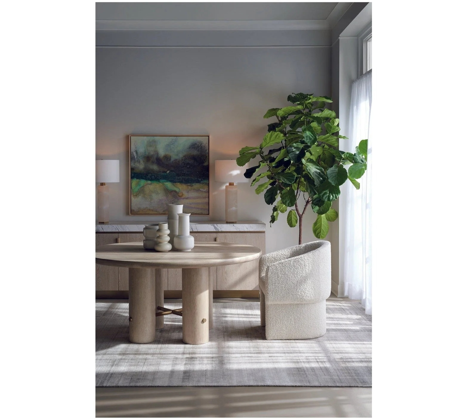 Century Furniture Upholstered Dining Chair - Image 2