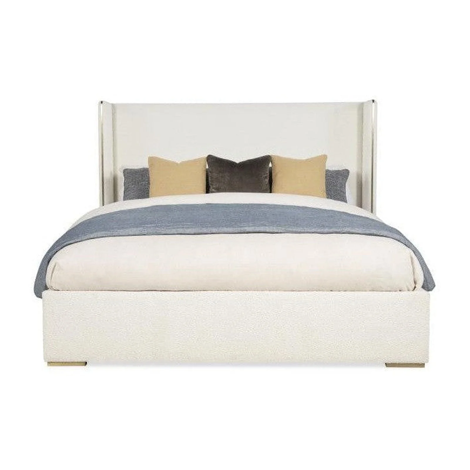 Century Furniture Upholstered Wing Bed - Image 3
