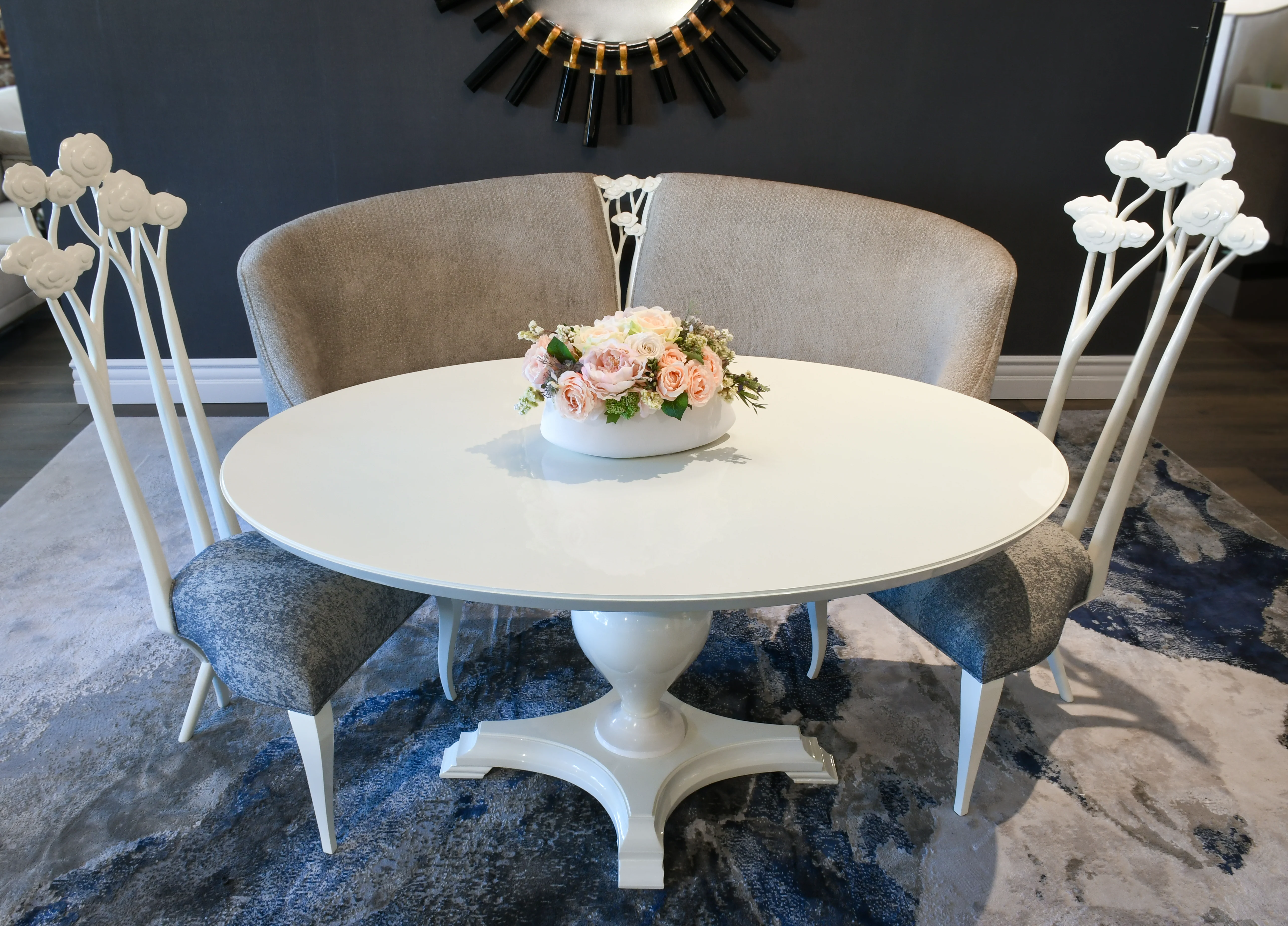 Christopher Guy Dining Table, Sofa + 2 Chairs Set Floor Sample - Image 2