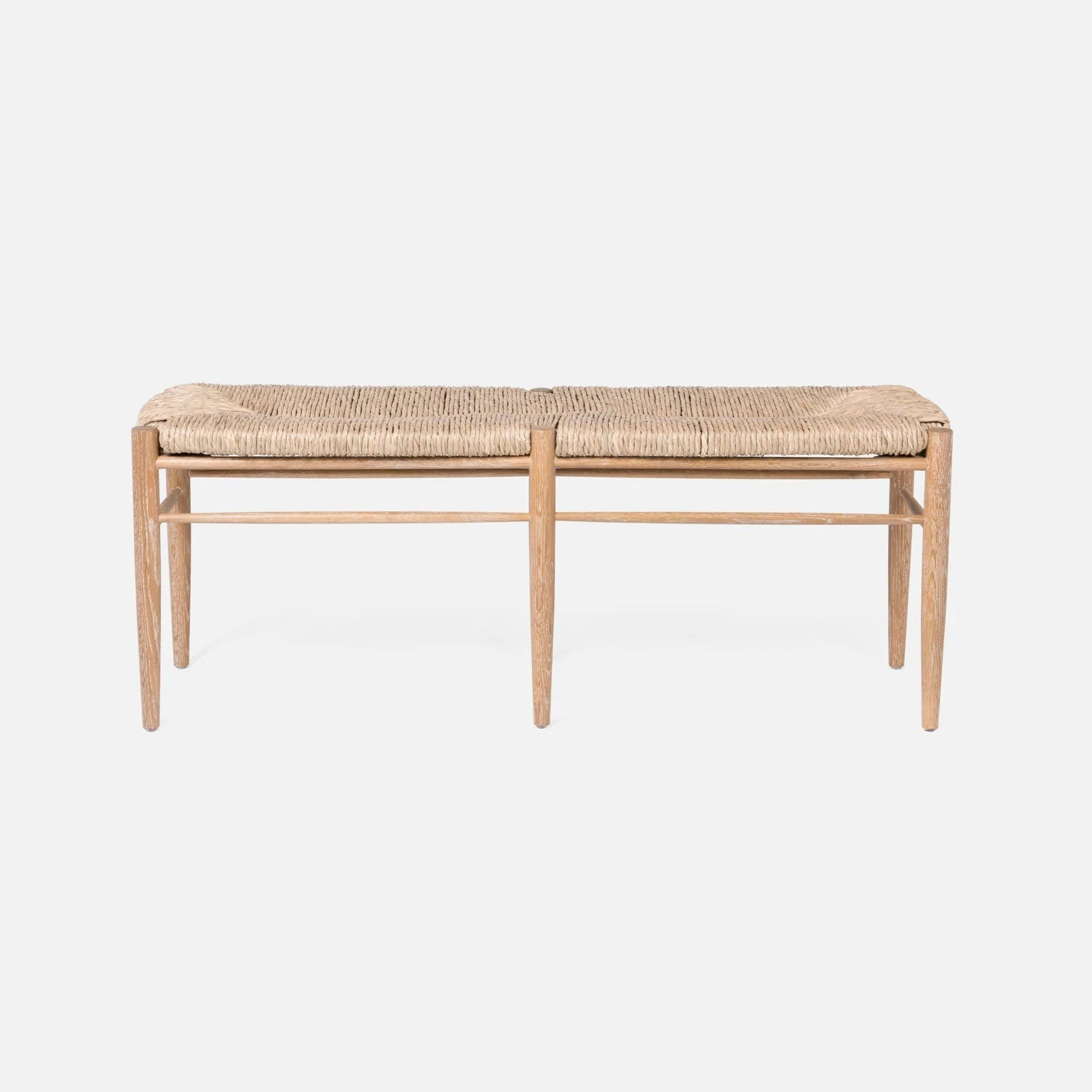 Colwyn Woven Rush Bench - Image 11