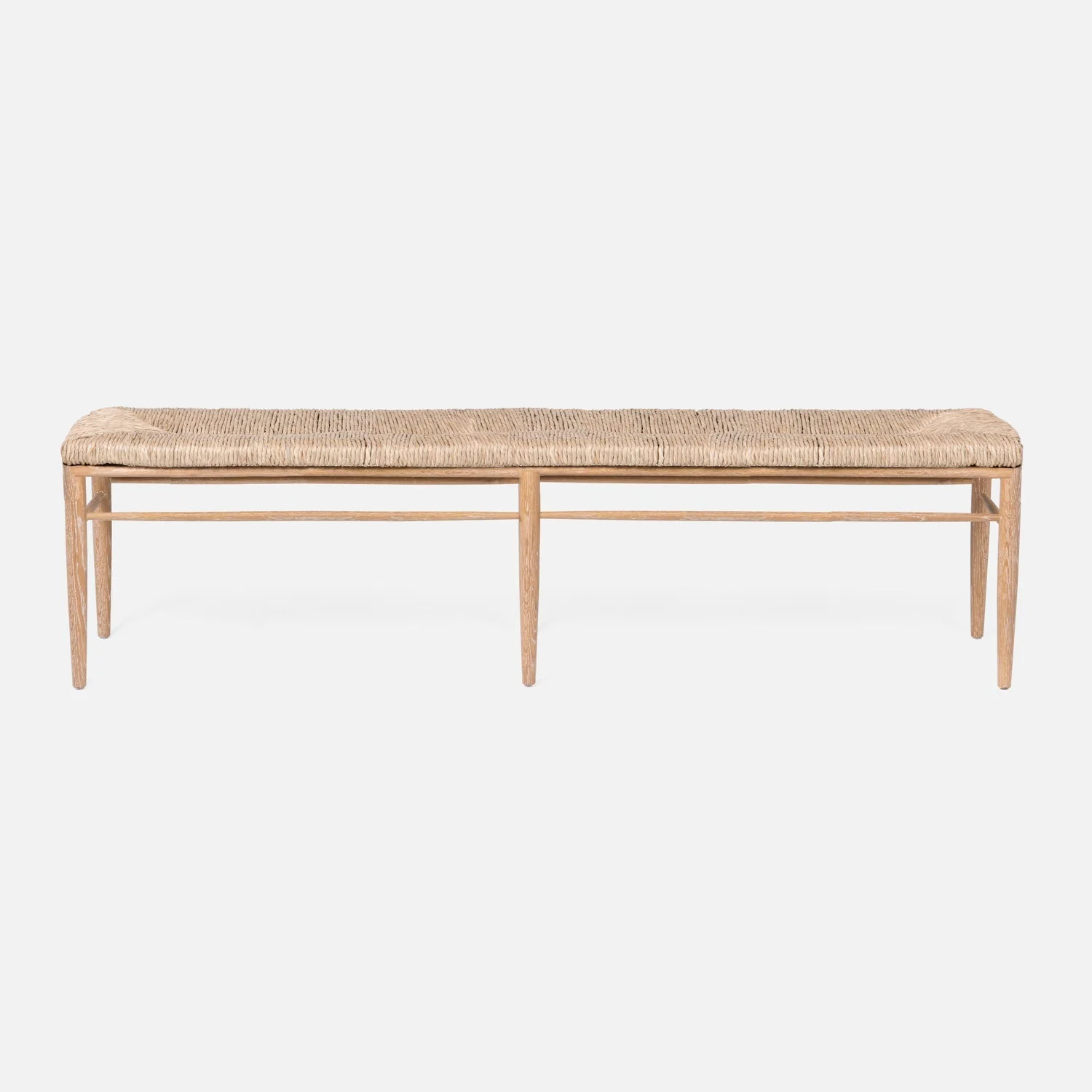 Colwyn Woven Rush Bench - Image 13