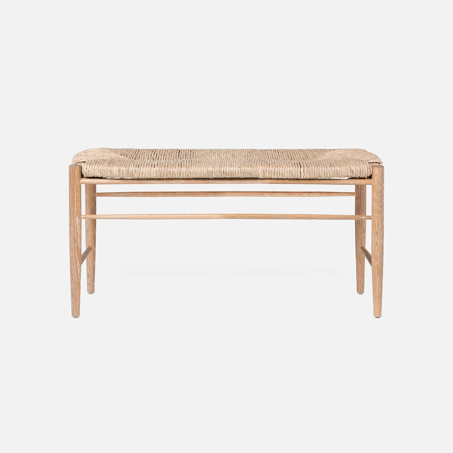 Colwyn Woven Rush Bench - Image 18