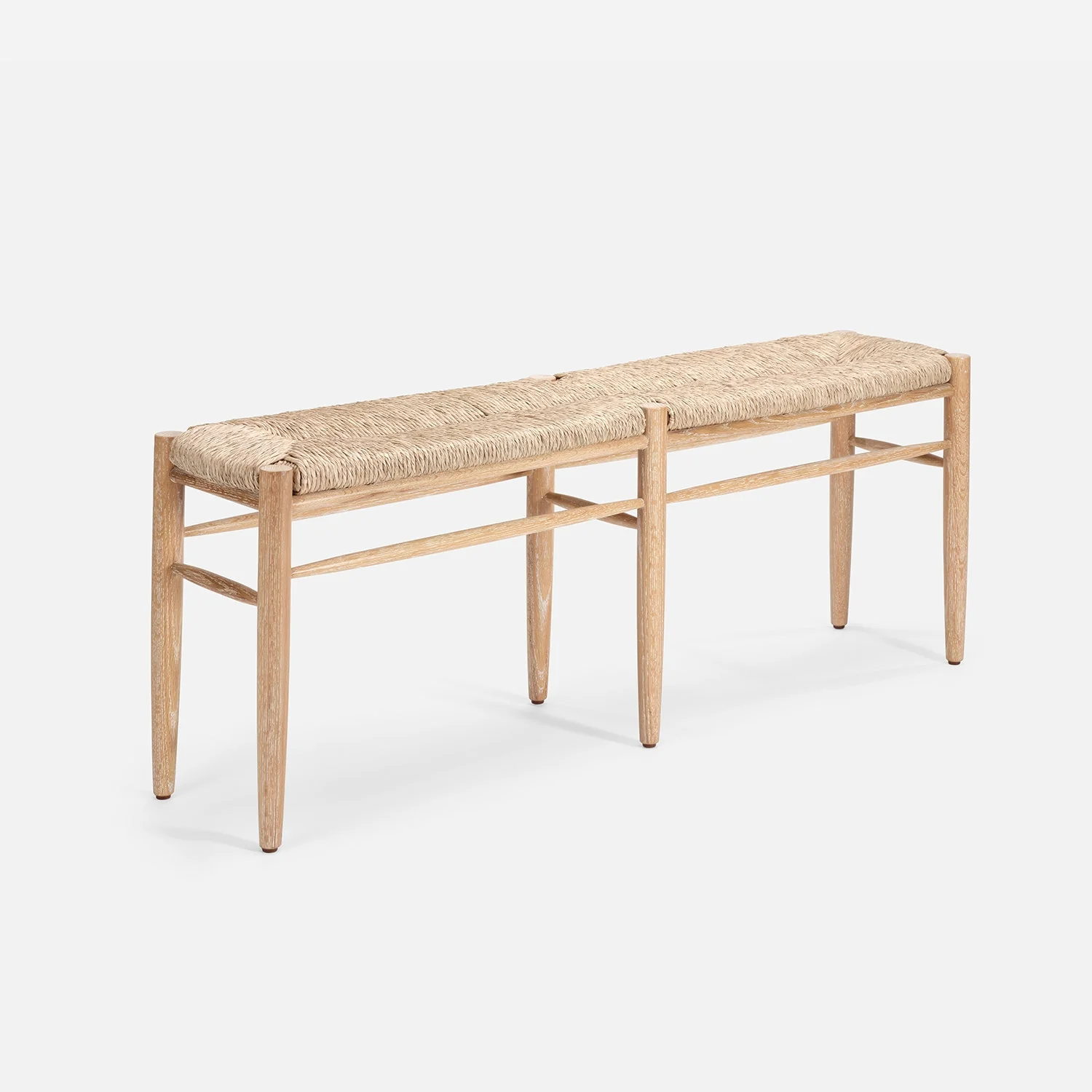 Colwyn Woven Rush Bench - Image 22