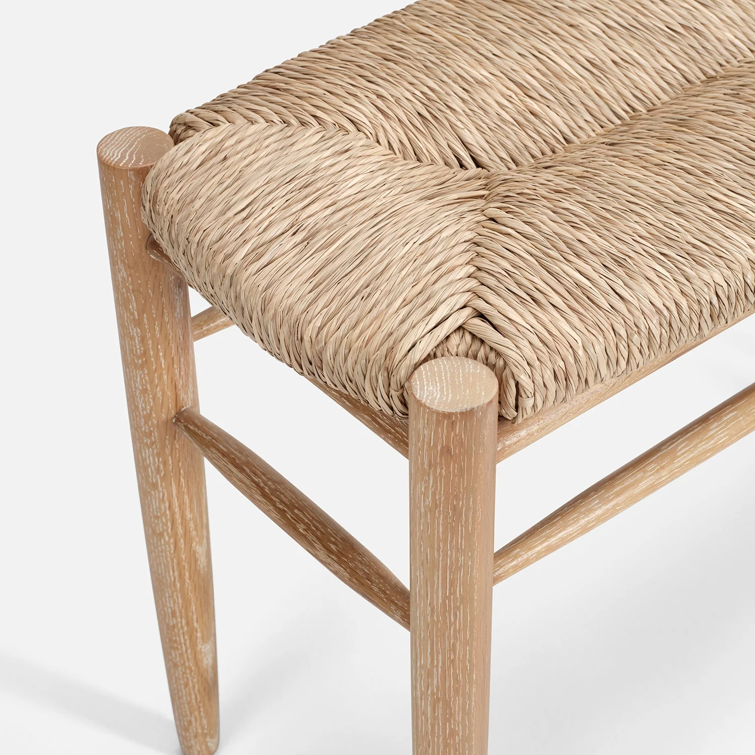 Colwyn Woven Rush Bench - Image 23