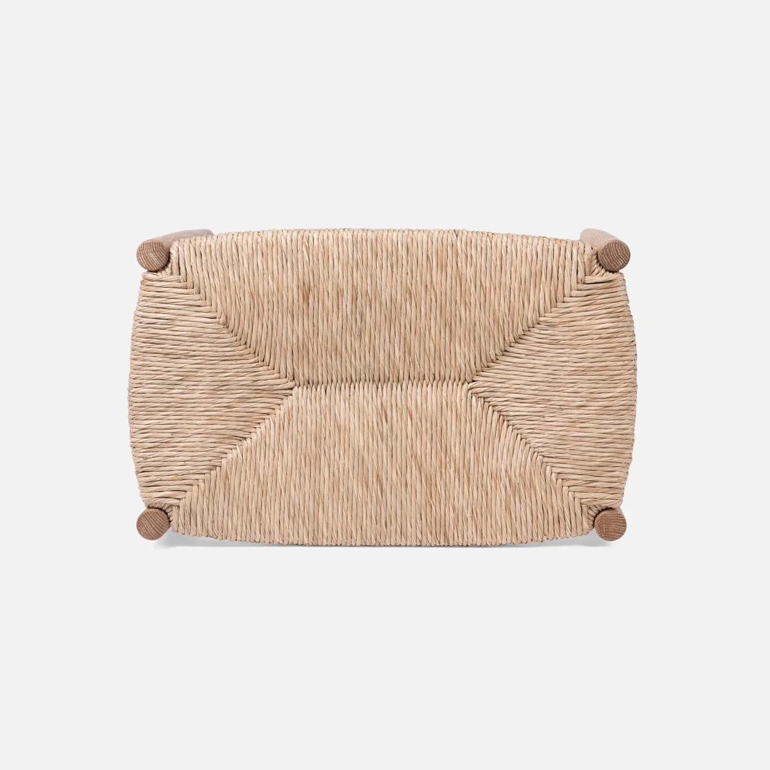 Colwyn Woven Rush Bench - Image 4