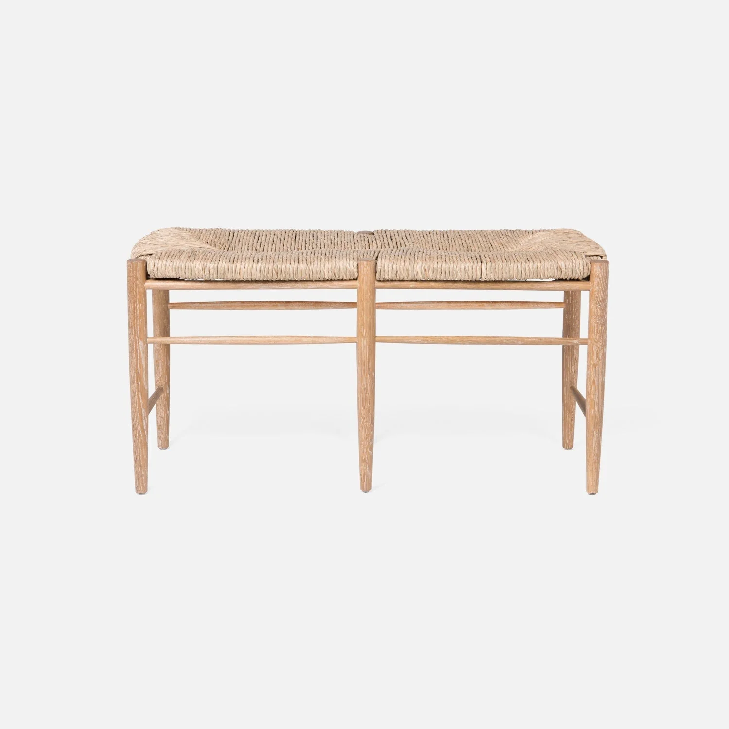 Colwyn Woven Rush Bench - Image 6
