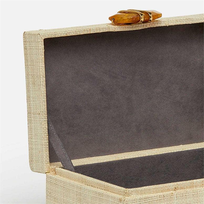 Connery Bleached Raffia Box - Multiple of 2 - Image 5