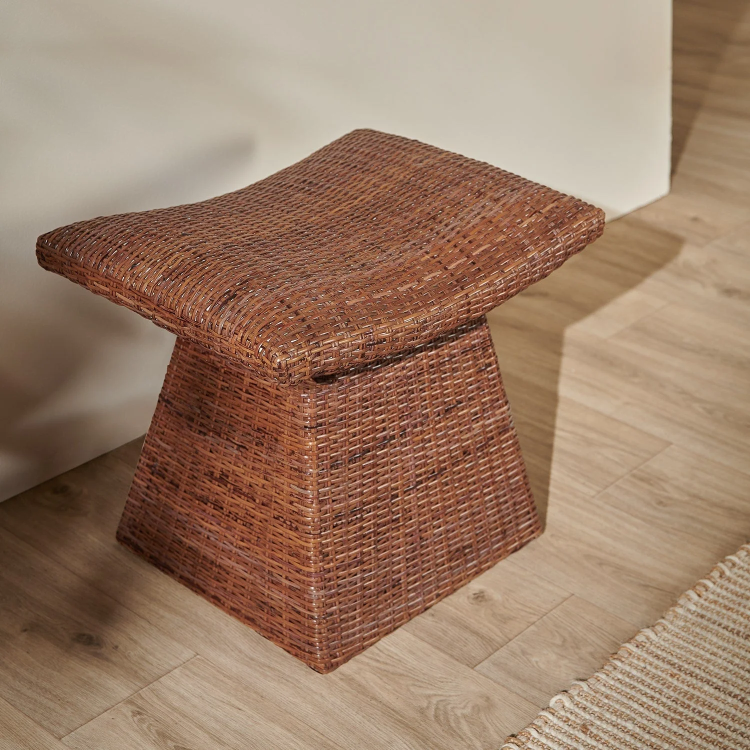 Connie Natural Rattan Bench - Image 2