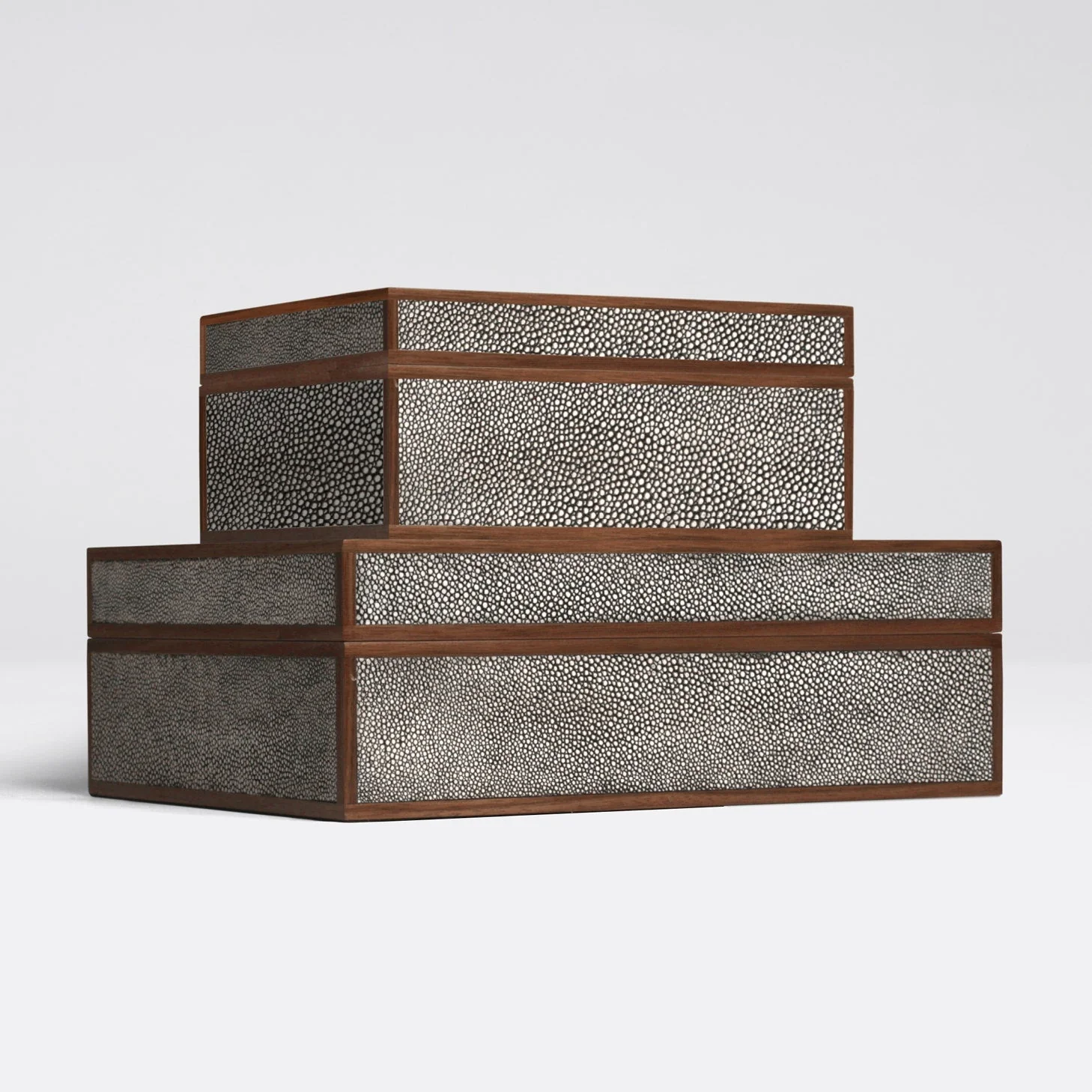 Cooper Faux Shagreen Box - Set of 2 - Image 11