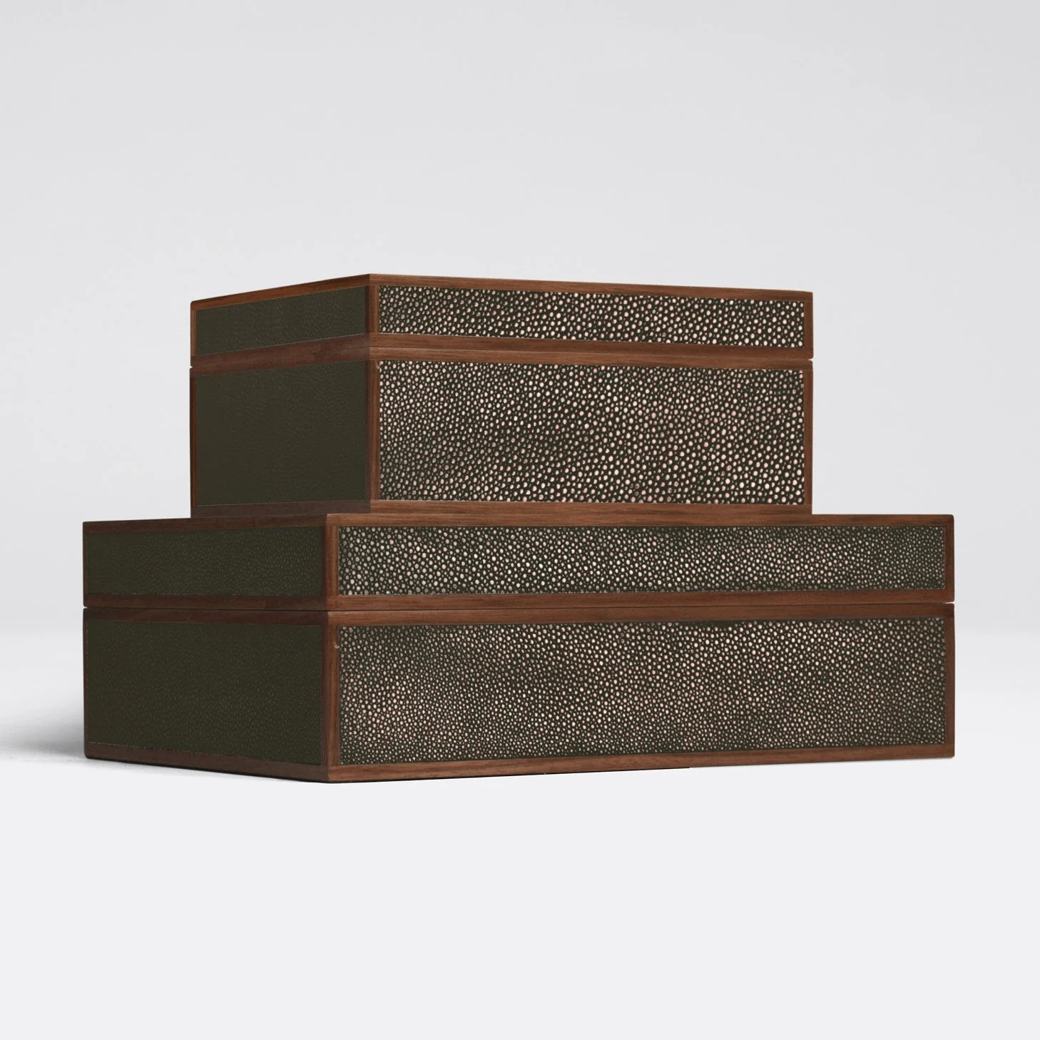 Cooper Faux Shagreen Box - Set of 2 - Image 12