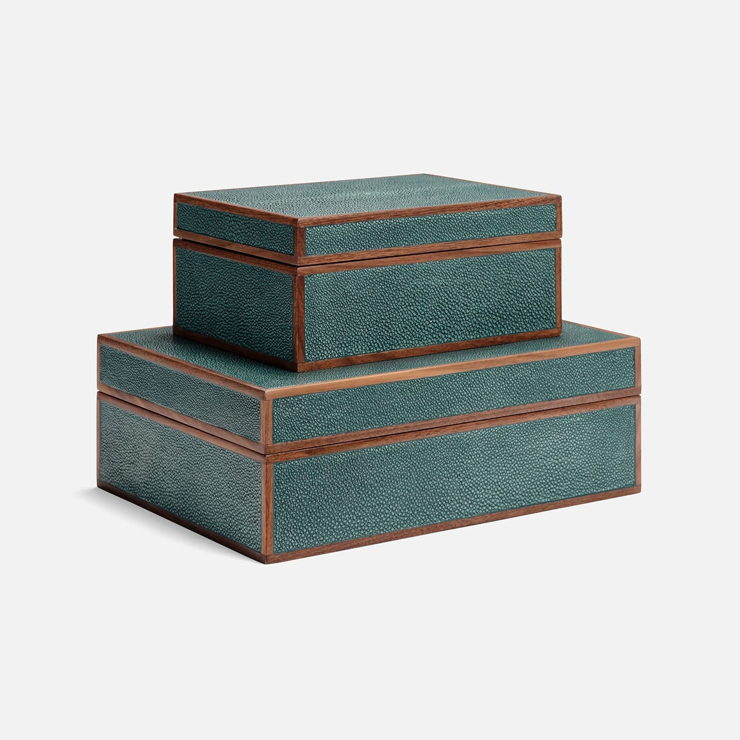 Cooper Faux Shagreen Box - Set of 2 - Image 16