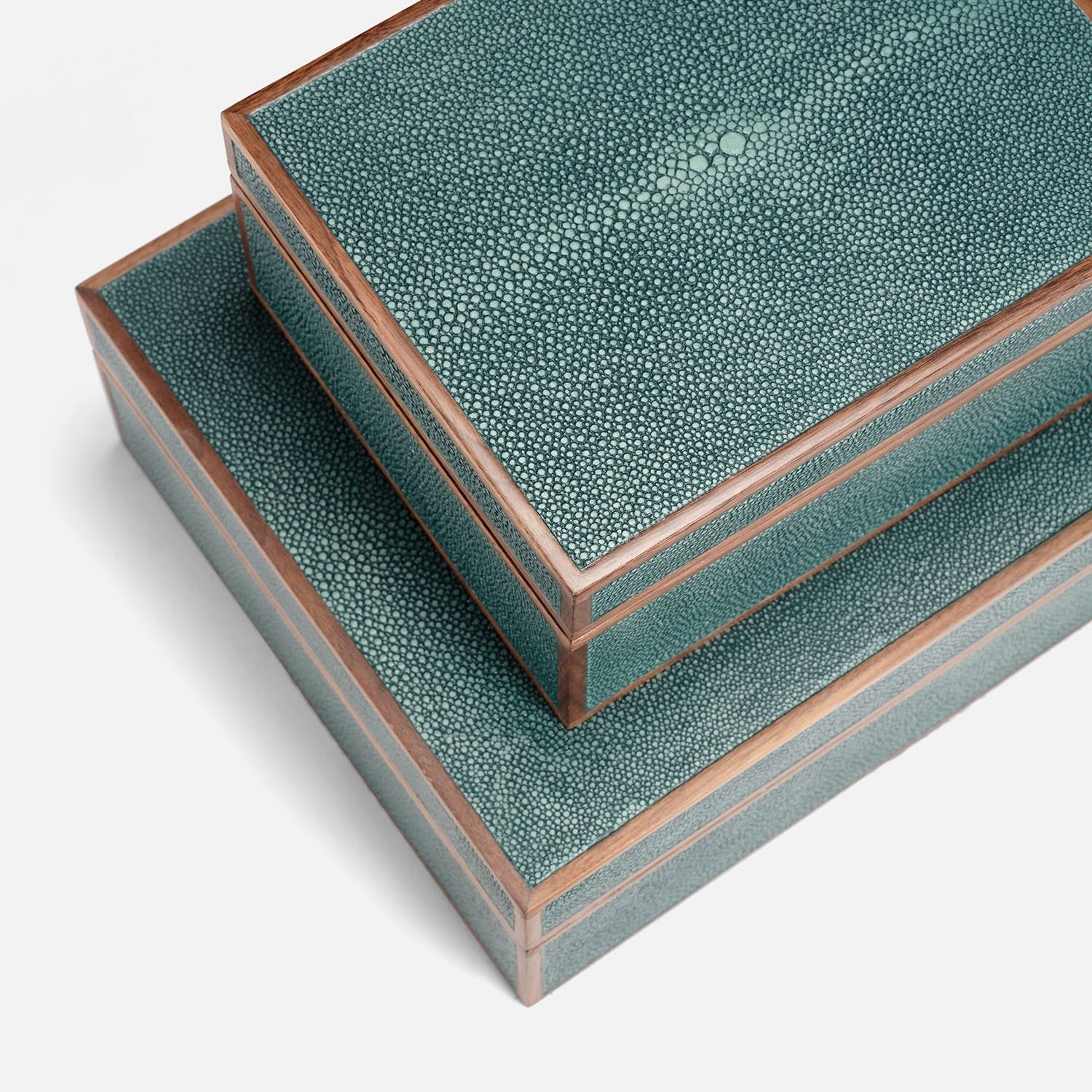 Cooper Faux Shagreen Box - Set of 2 - Image 19