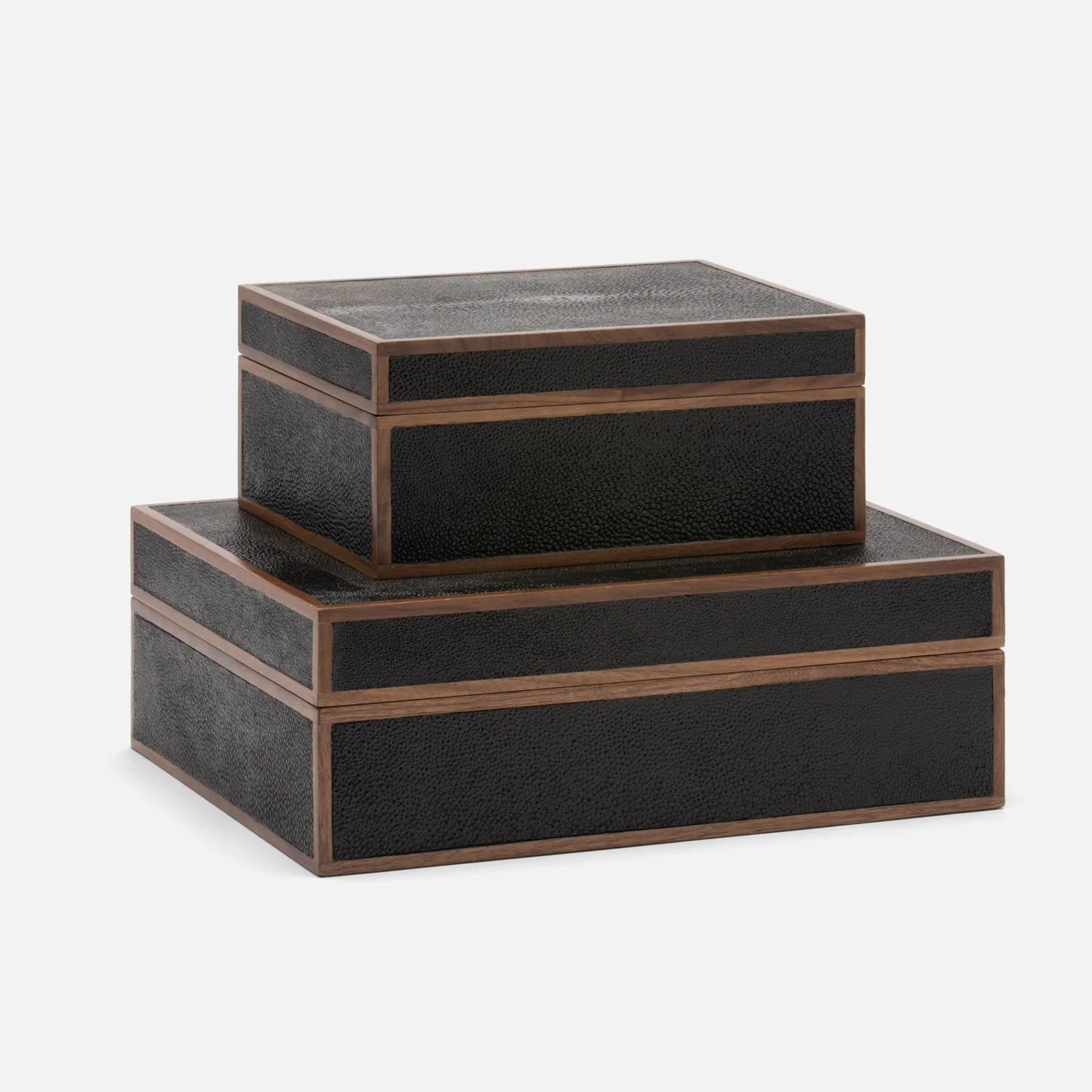 Cooper Faux Shagreen Box - Set of 2 - Image 2