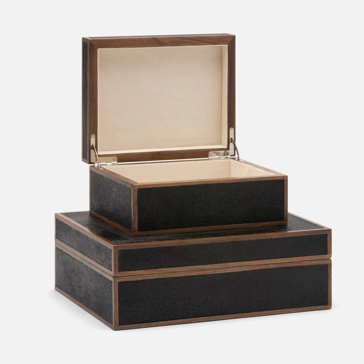 Cooper Faux Shagreen Box - Set of 2 - Image 3