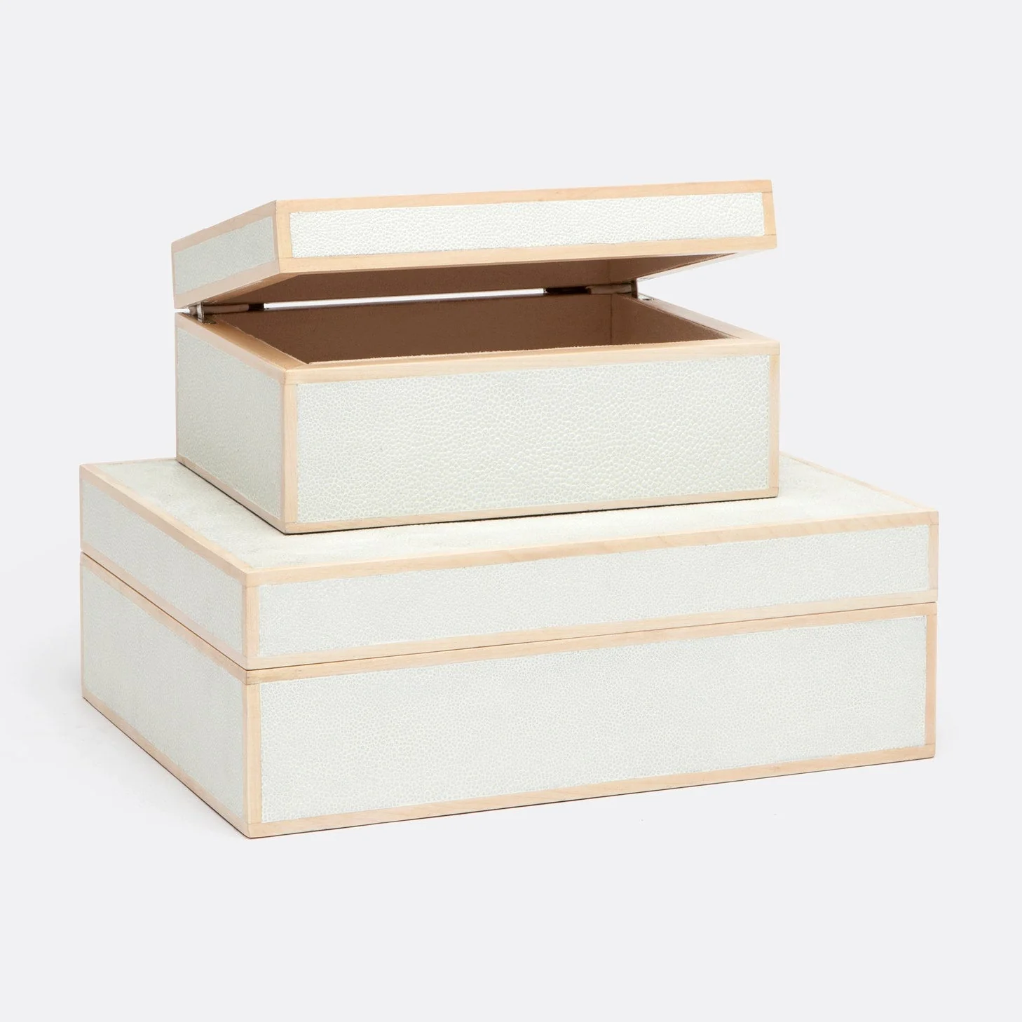 Cooper Faux Shagreen Box - Set of 2 - Image 34