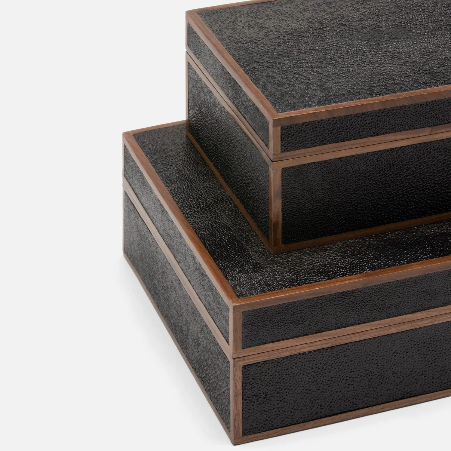 Cooper Faux Shagreen Box - Set of 2 - Image 5