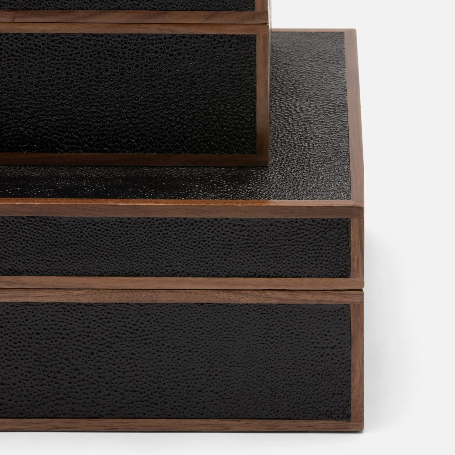 Cooper Faux Shagreen Box - Set of 2 - Image 6