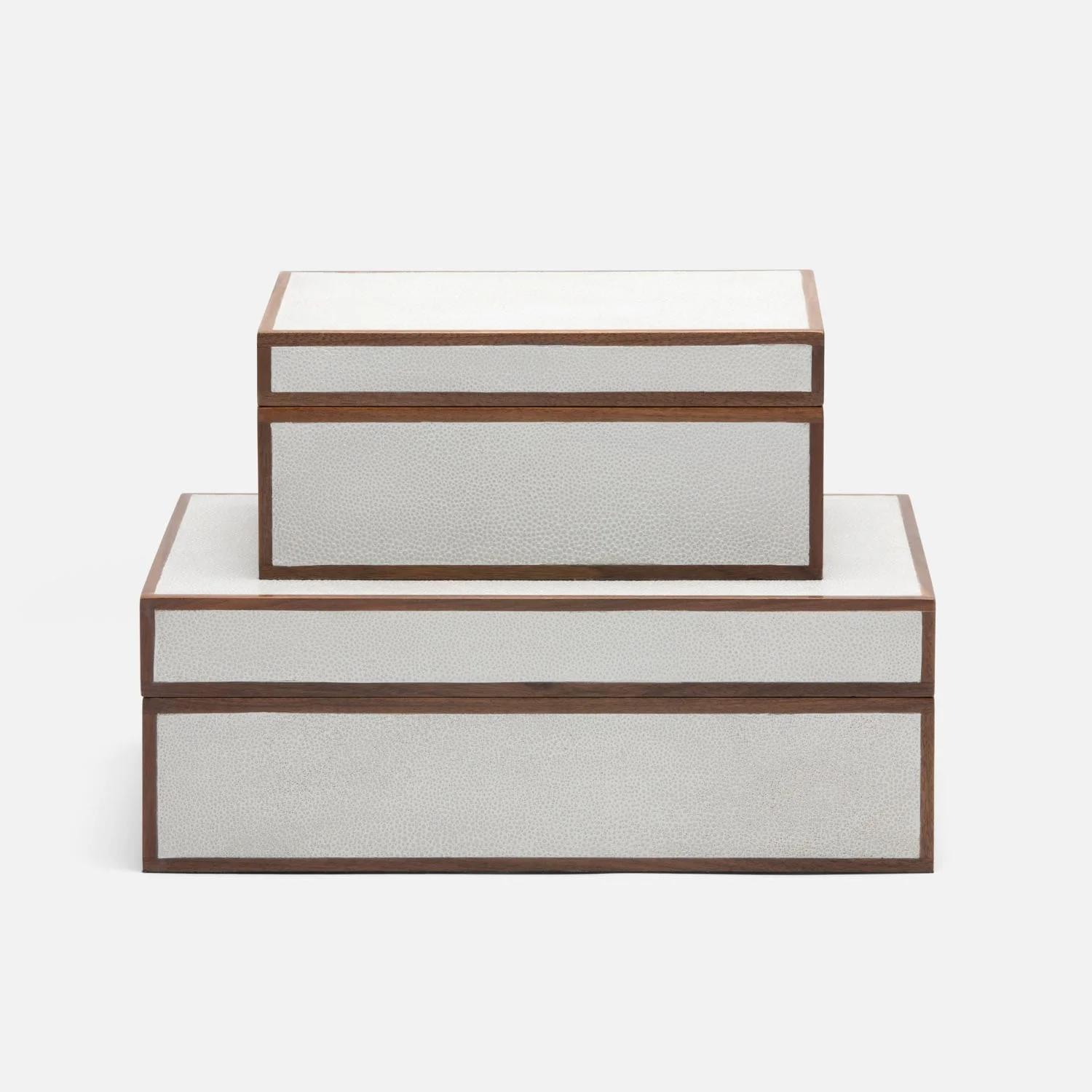 Cooper Faux Shagreen Box - Set of 2 - Image 7