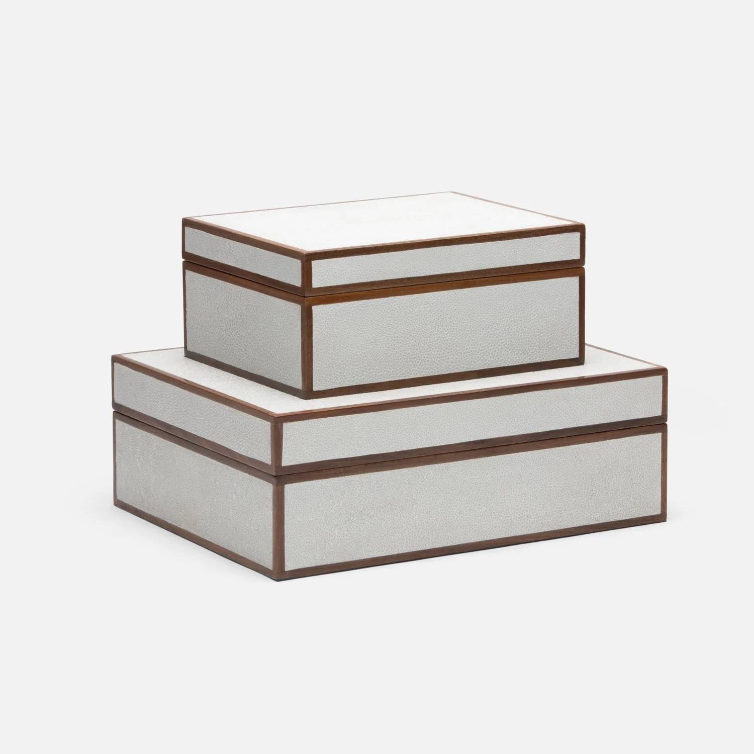 Cooper Faux Shagreen Box - Set of 2 - Image 8