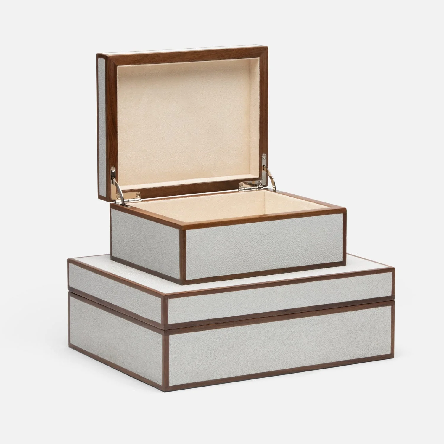 Cooper Faux Shagreen Box - Set of 2 - Image 9