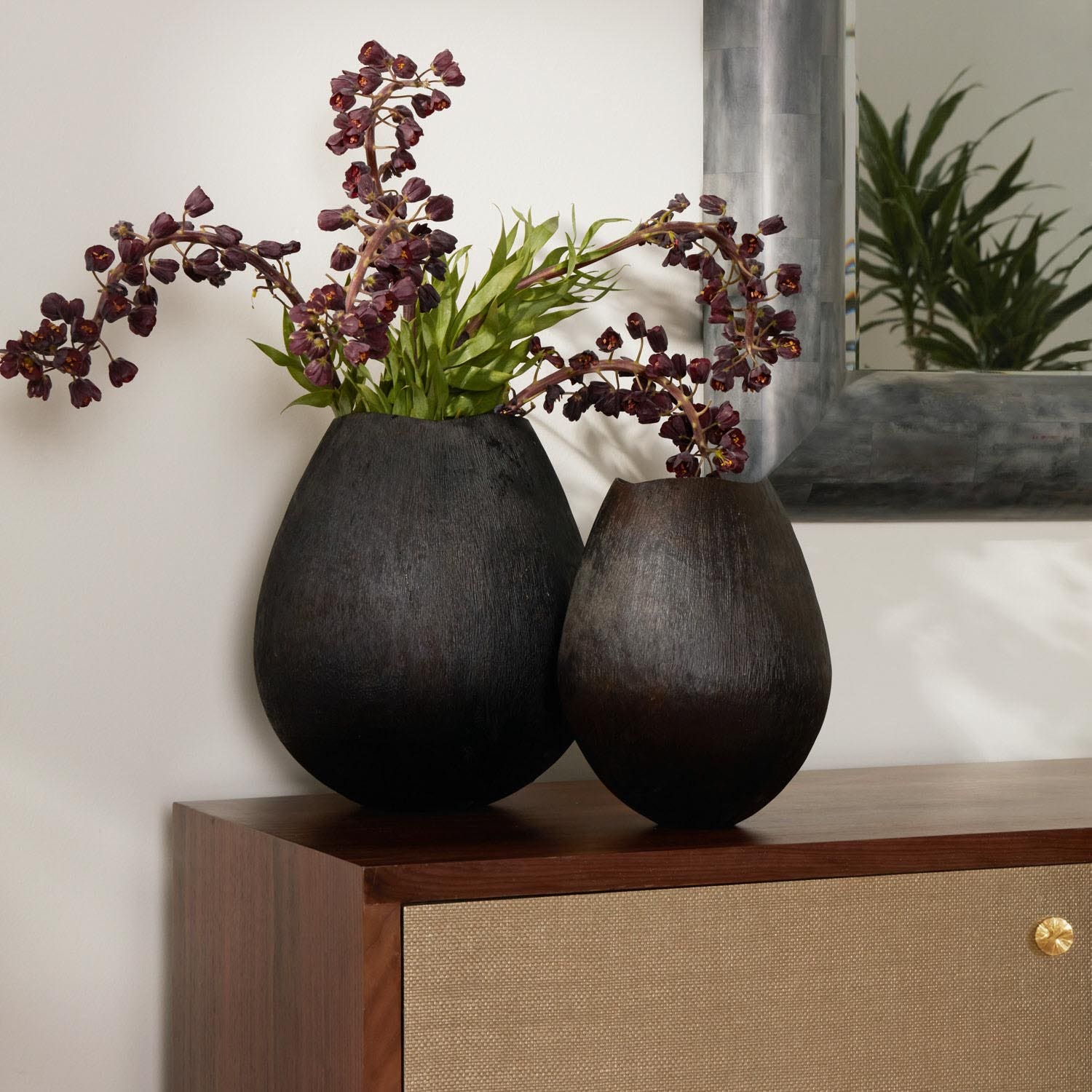 Delia Mango Wood Vase - Multiple of 2 - Image 2
