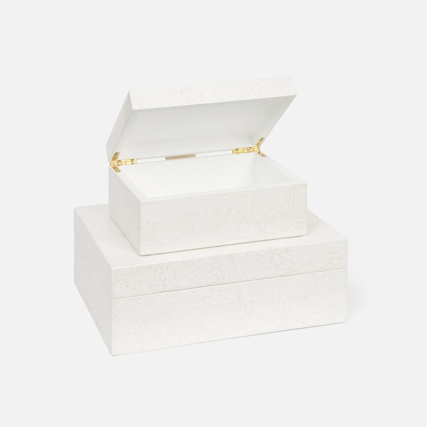 Della Handcrafted Eggshell Box - Set of 2 - Image 14