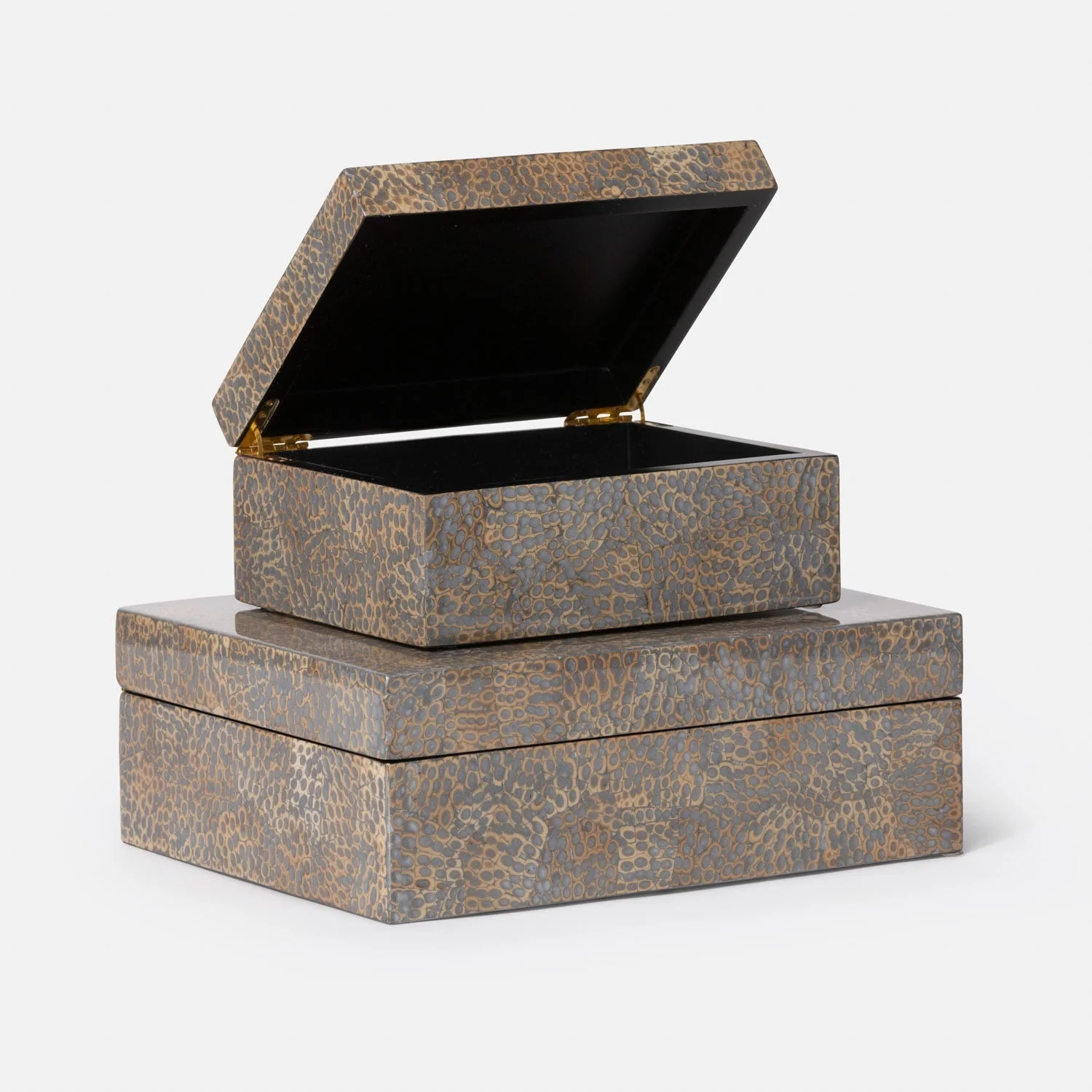 Della Handcrafted Eggshell Box - Set of 2 - Image 3