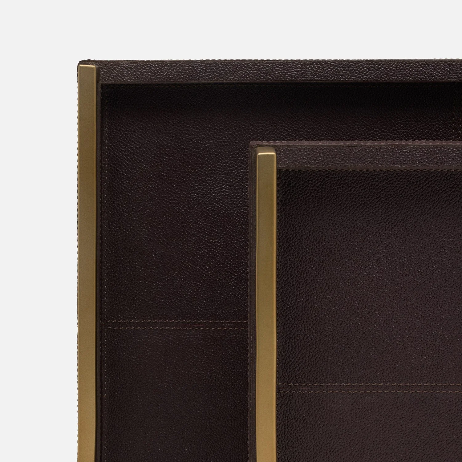 Delrae Leather Tray - Set of 2 - Image 5