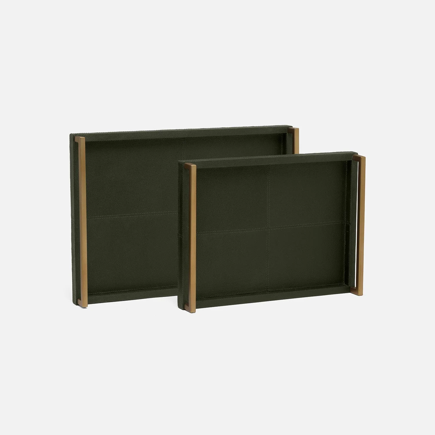 Delrae Leather Tray - Set of 2 - Image 6