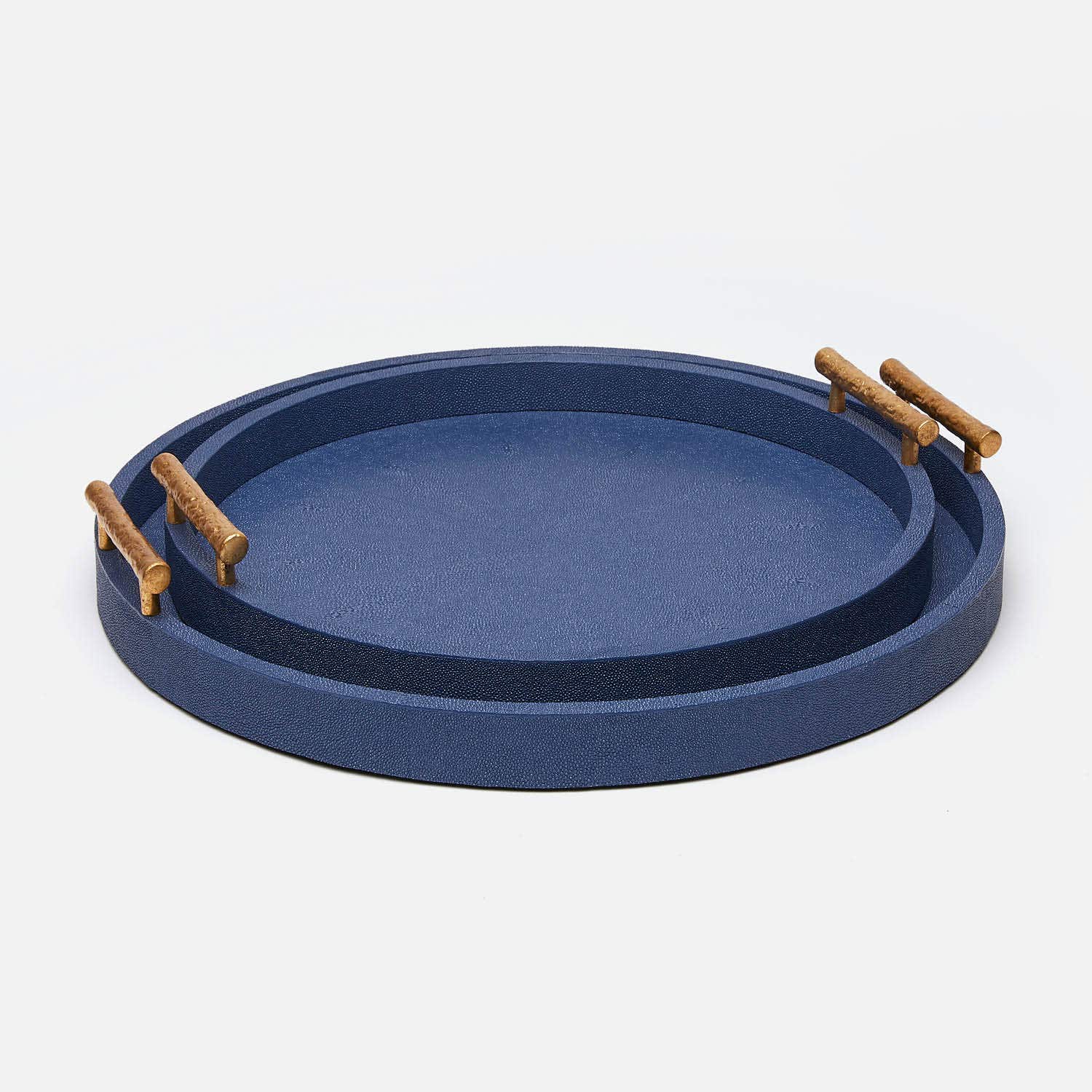 Doris Faux Shagreen Tray - Set of 2 - Image 5