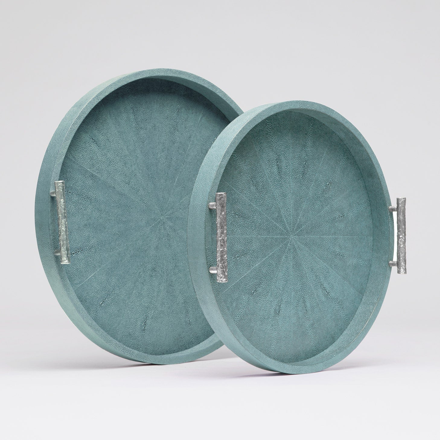 Doris Faux Shagreen Tray - Set of 2 - Image 7