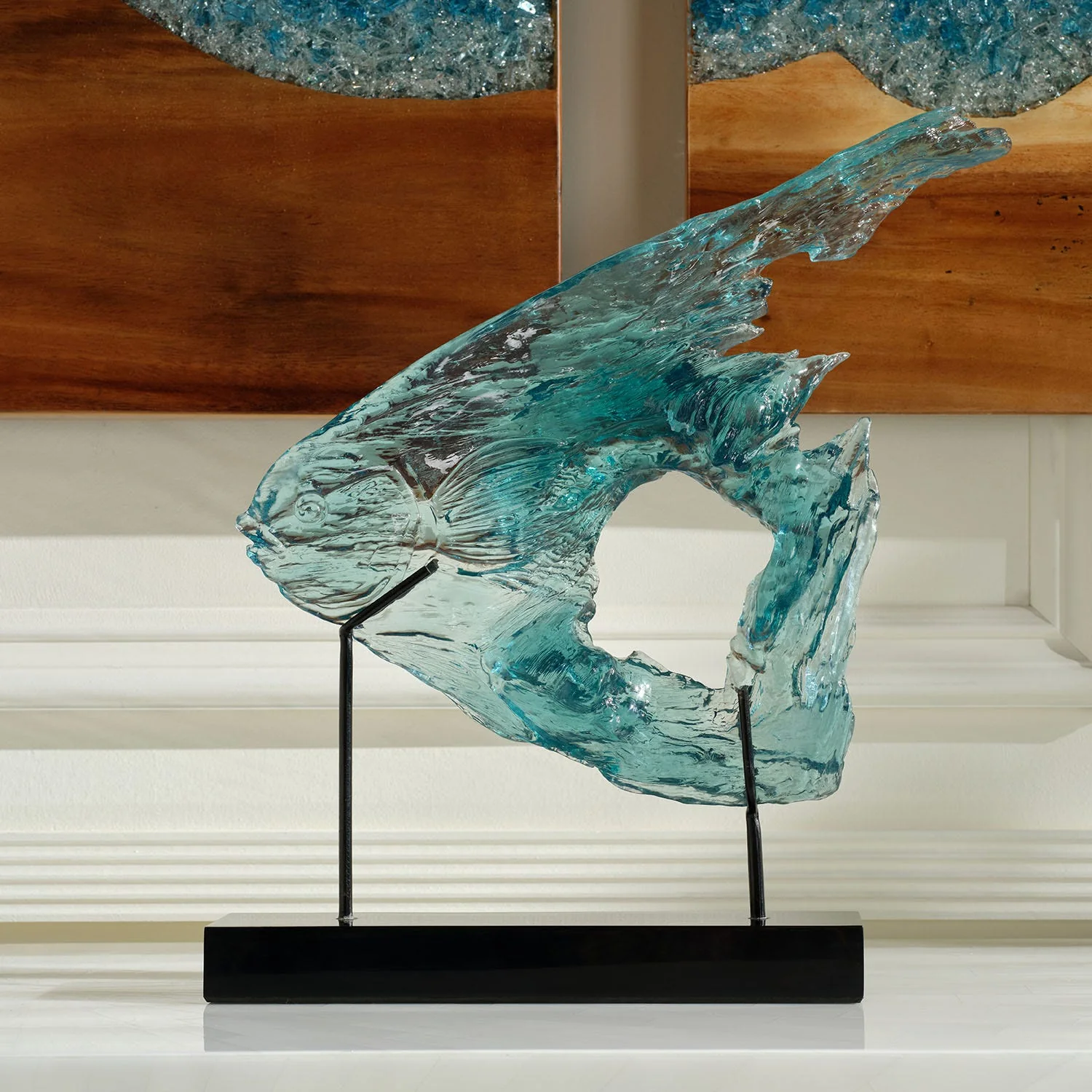 Eliam III Resin Fish Sculpture - Set of 3 - Image 3