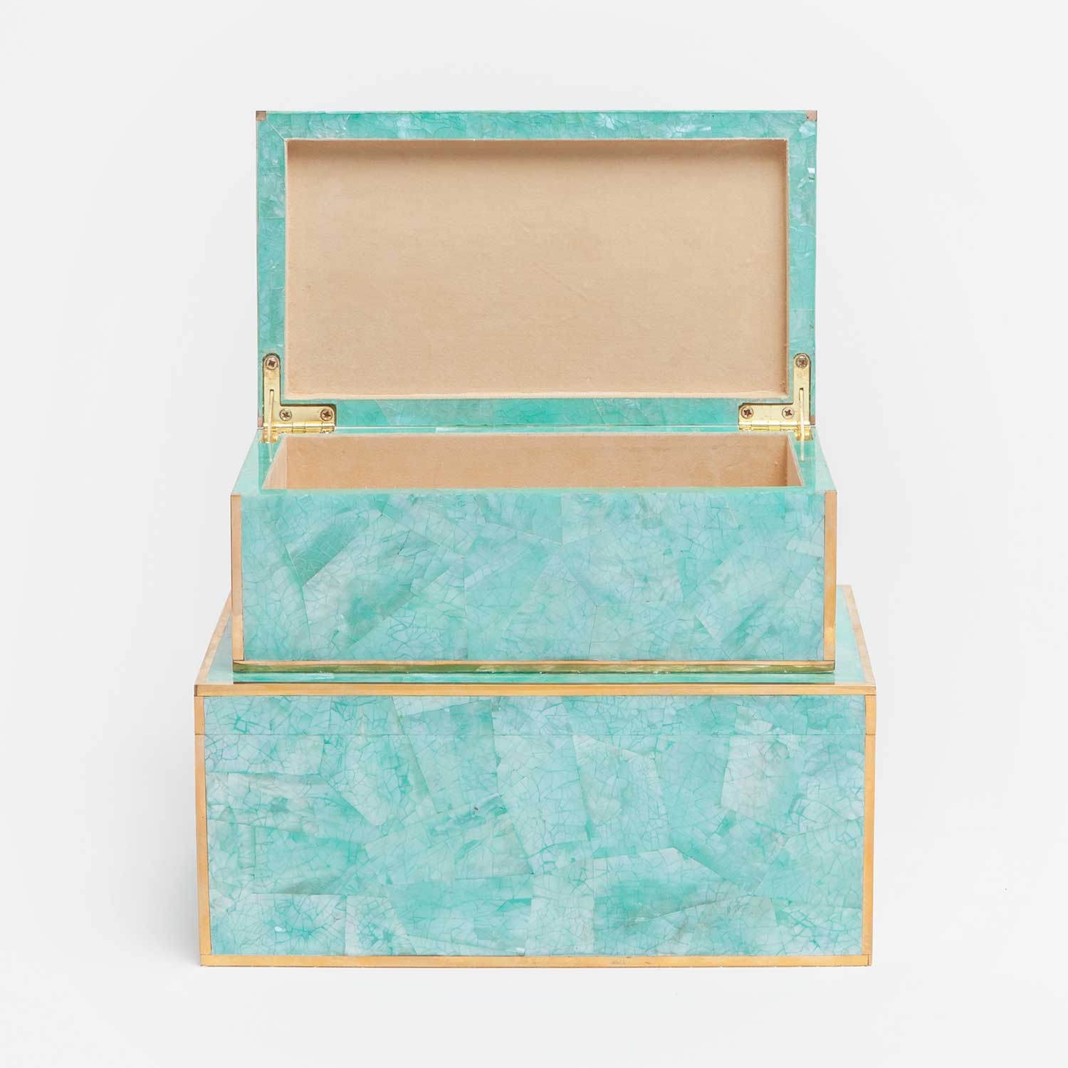Erin Cracked Clamstone Box - Set of 2 - Image 3