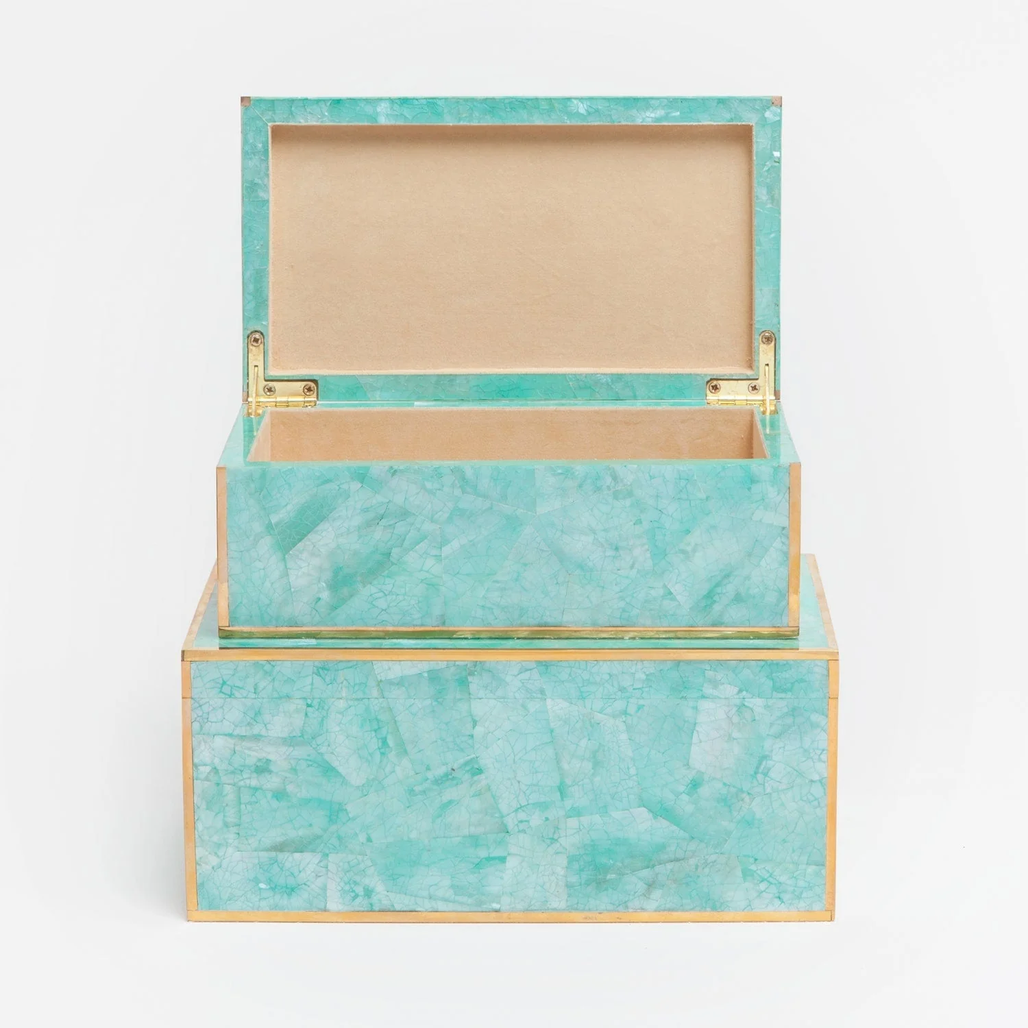 Erin Cracked Clamstone Box - Set of 2 - Image 4