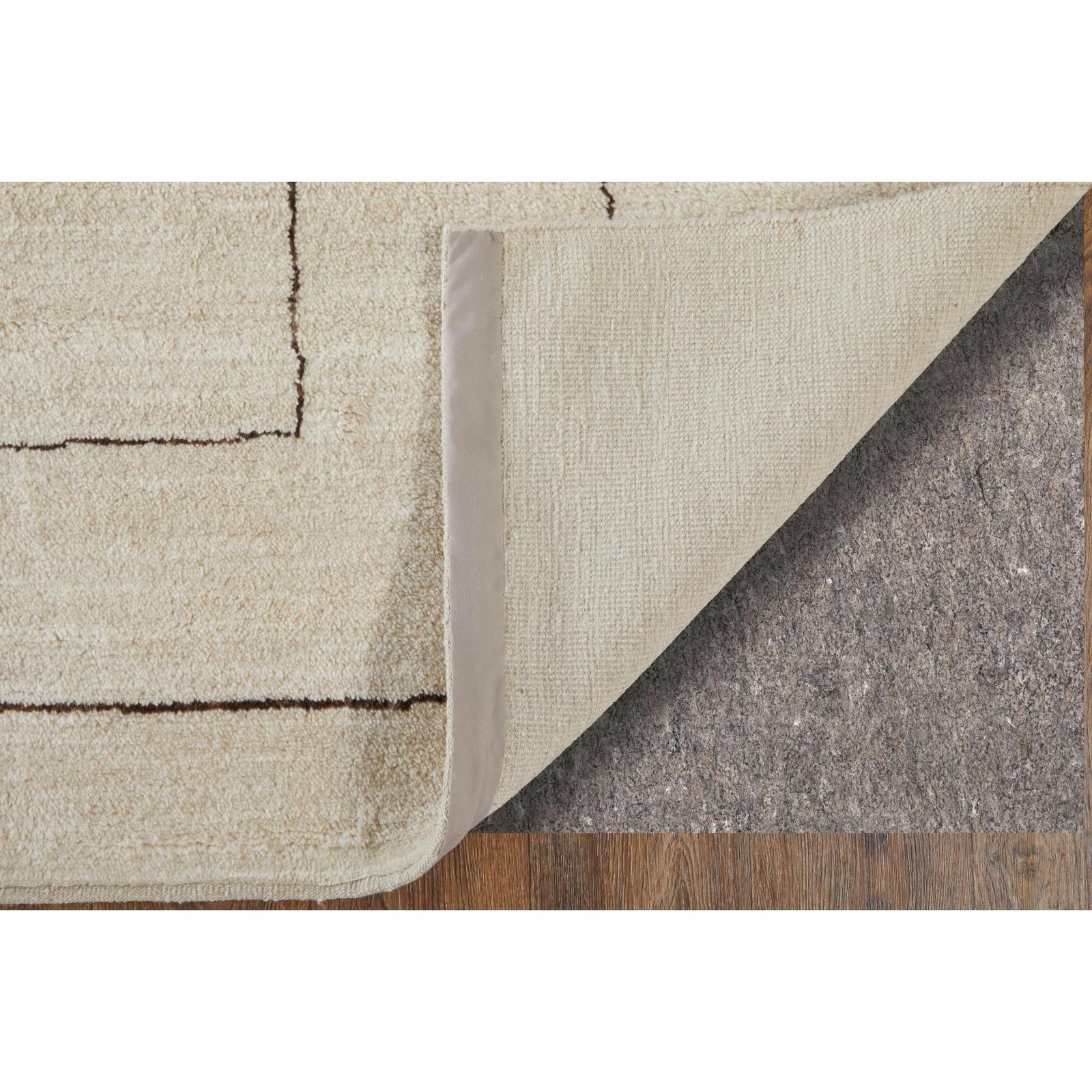 Feizy Agape 69H7F Modern Abstract Rug in Ivory/Brown - Image 4