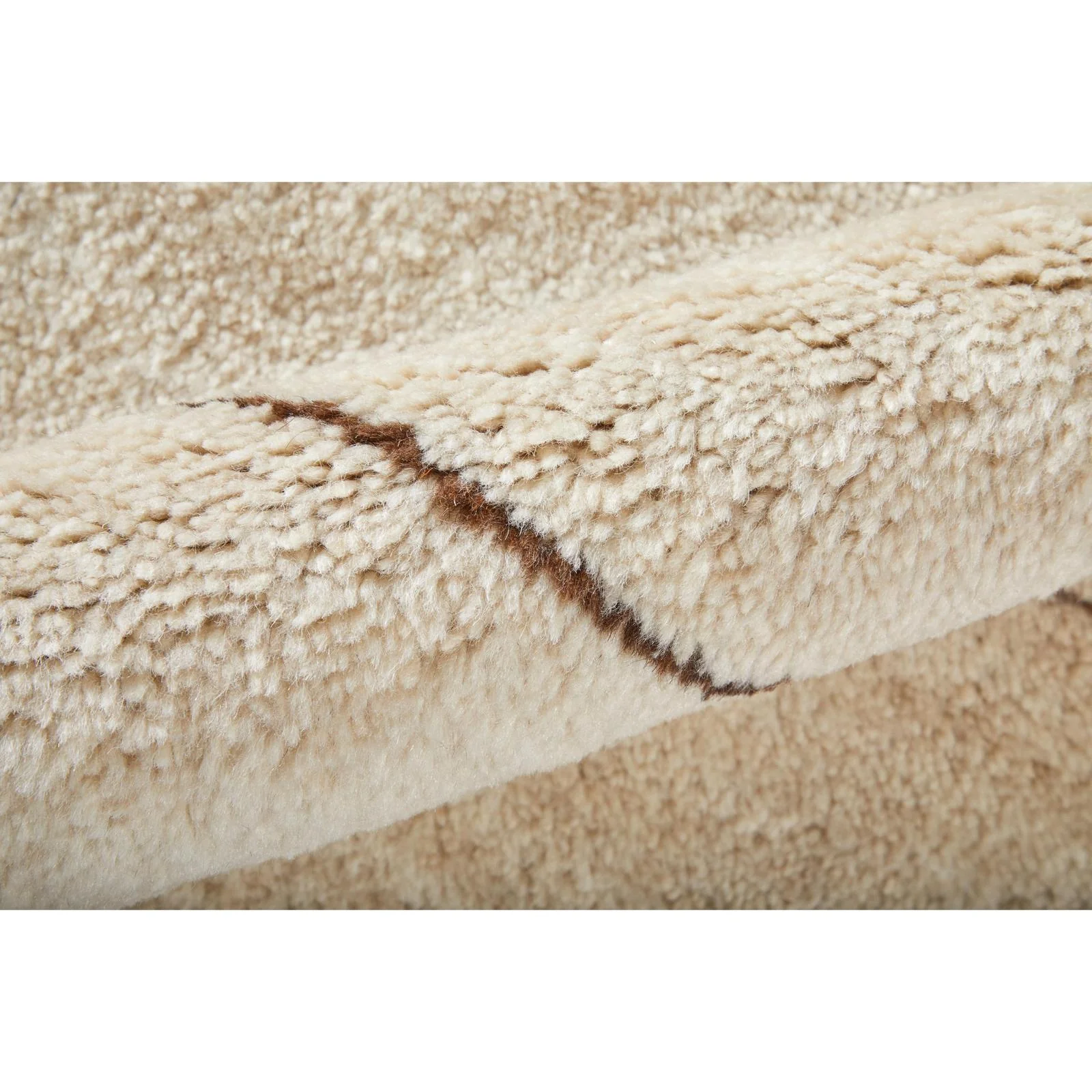 Feizy Agape 69H7F Modern Abstract Rug in Ivory/Brown - Image 5
