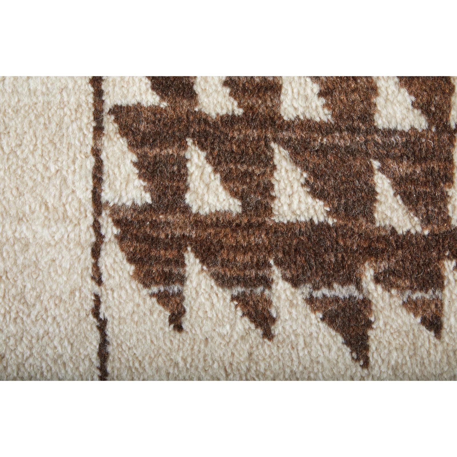 Feizy Agape 69H7F Modern Abstract Rug in Ivory/Brown - Image 6